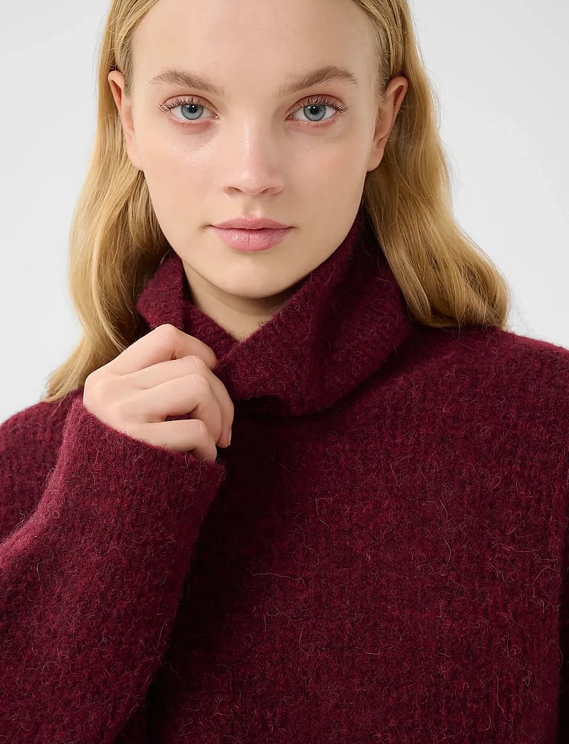 Gestuz - AlphaGZ rollneck - rullekraver - blood red mÉlange - 5