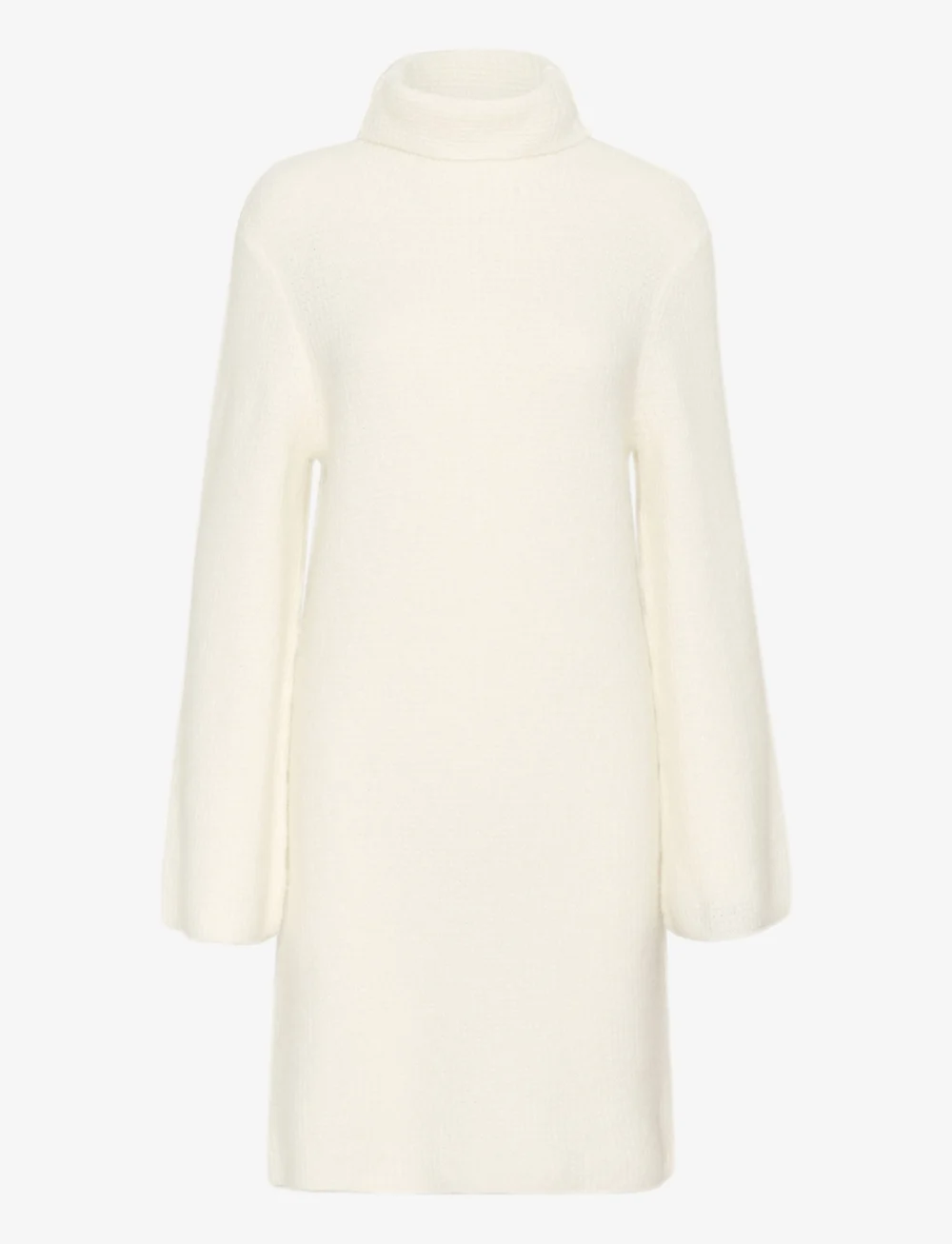 Gestuz - AlphaGZ rollneck dress - knitted dresses - egret - 1