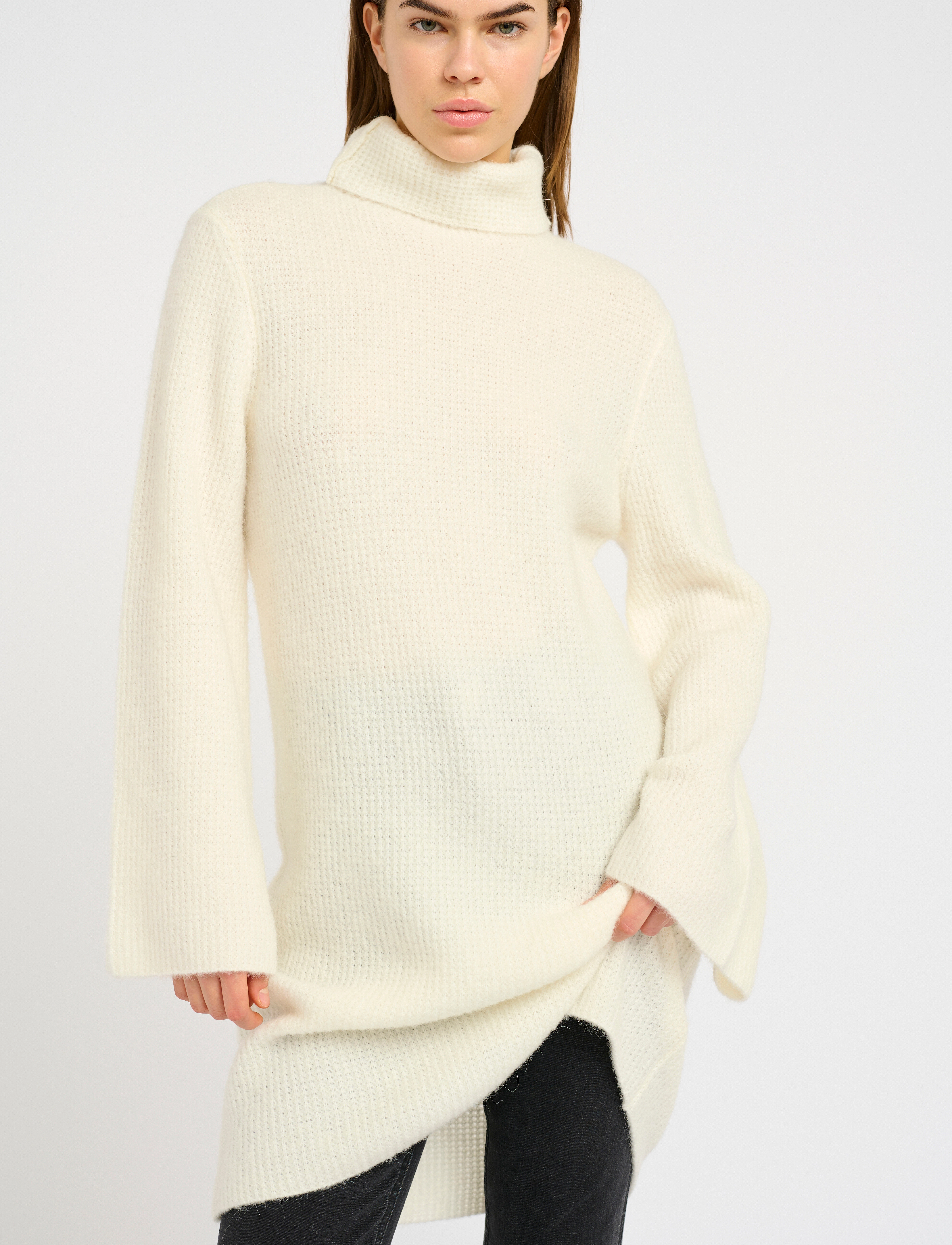 Gestuz AlphaGZ rollneck dress - Kjoler - EGRET / yellow