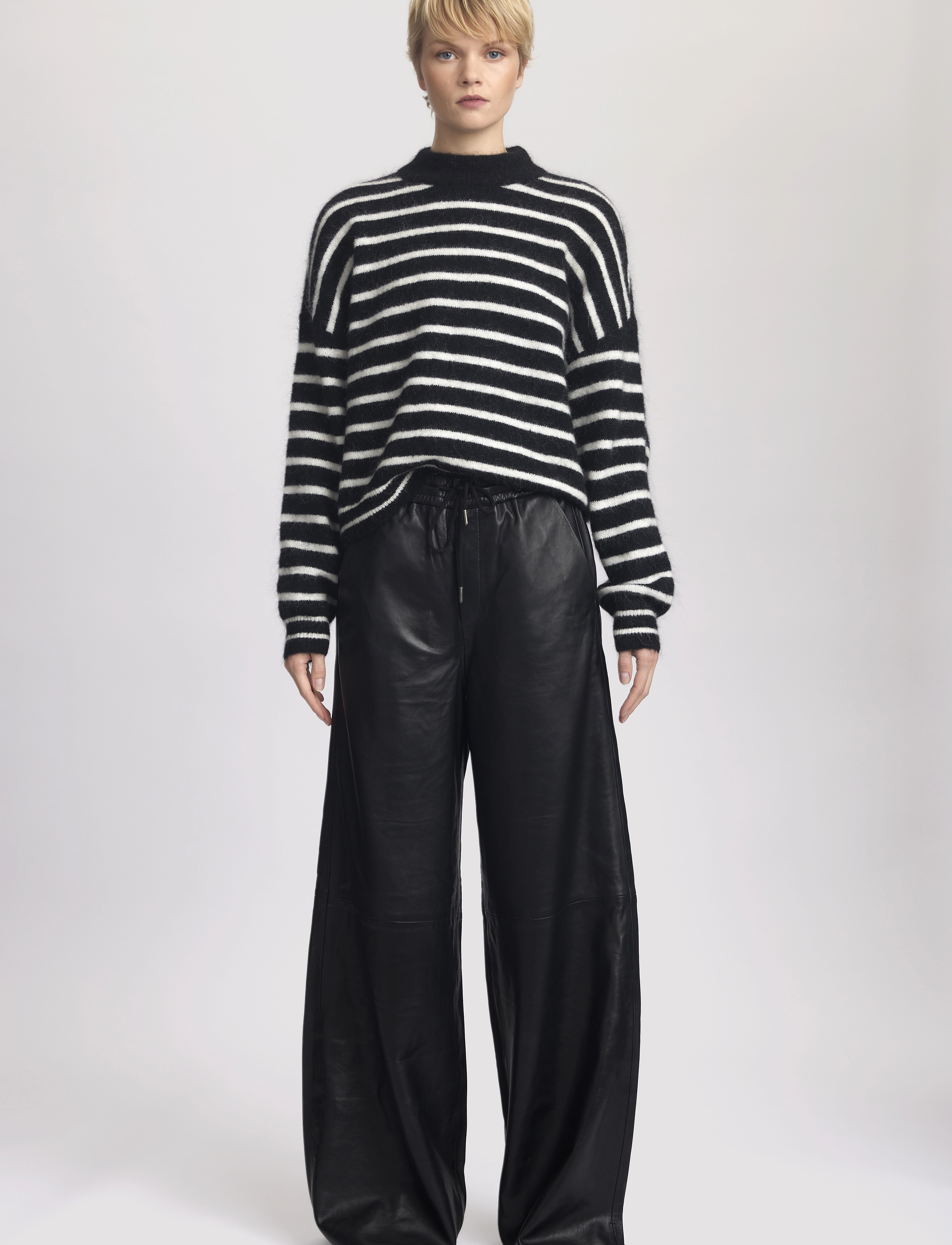Gestuz - DebbieGZ pullover - tröjor - black/white striped - 3
