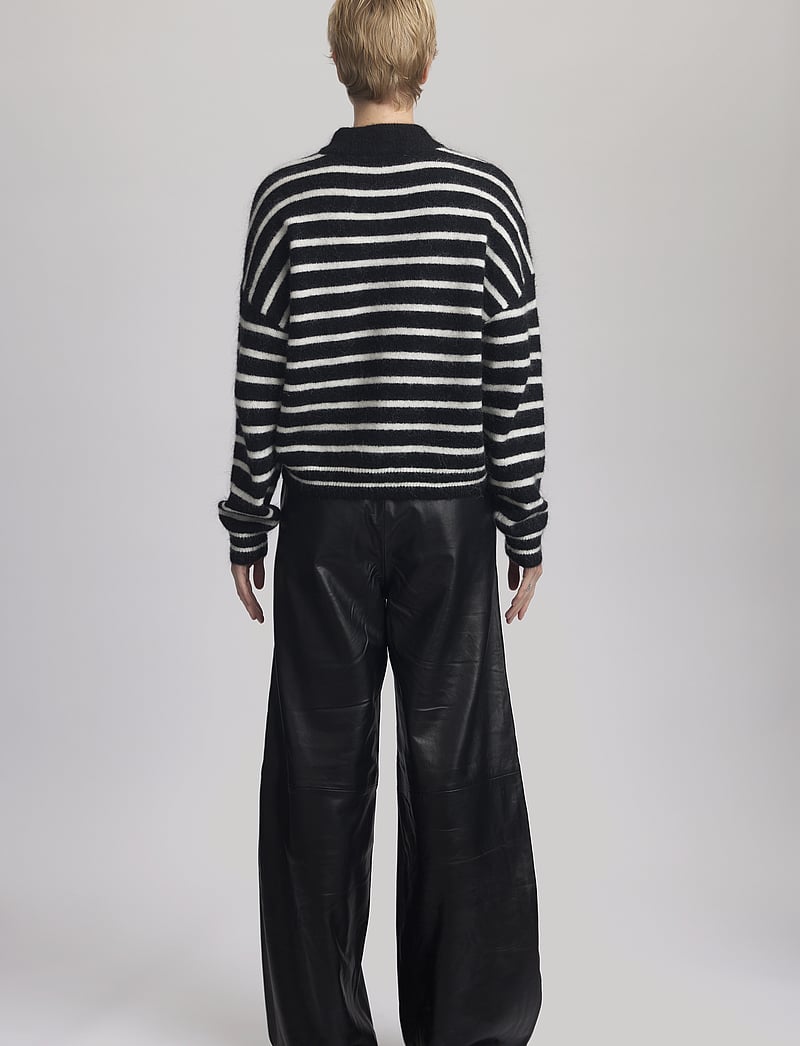 Gestuz - DebbieGZ pullover - striktrøjer - black/white striped - 4