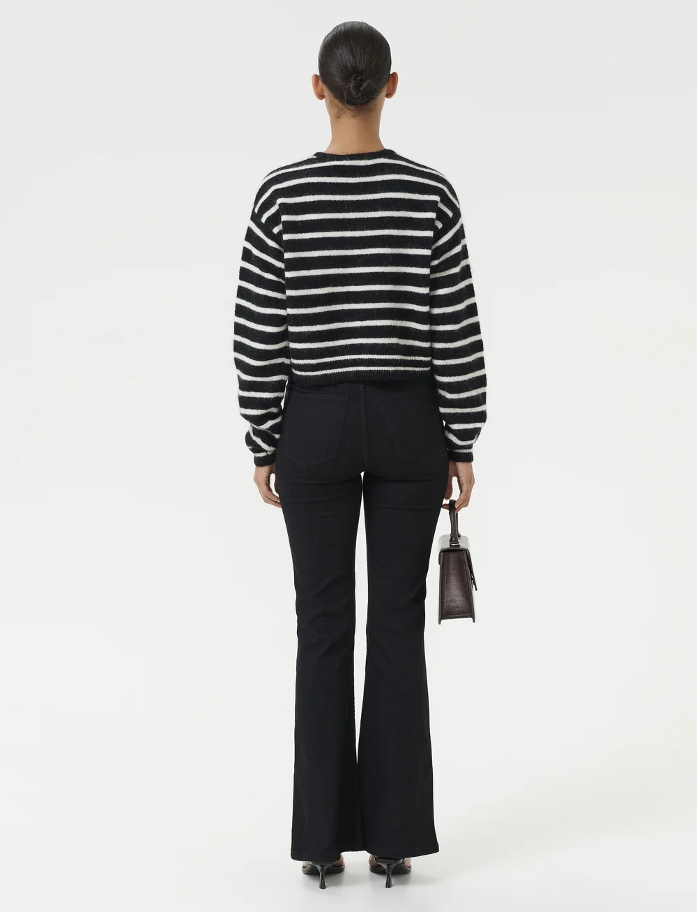 Gestuz - DebbieGZ short cardigan - cardigans - black/white striped - 4