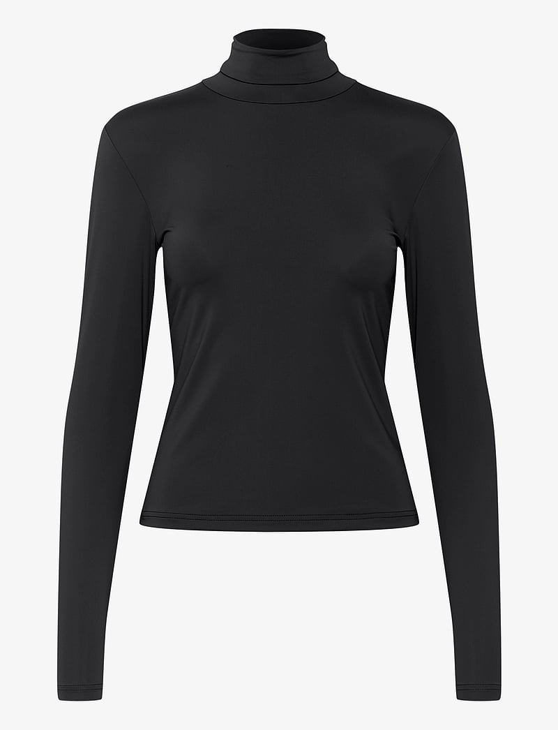 Gestuz - SanyaGZ ls high neck - långärmade toppar - black - 1