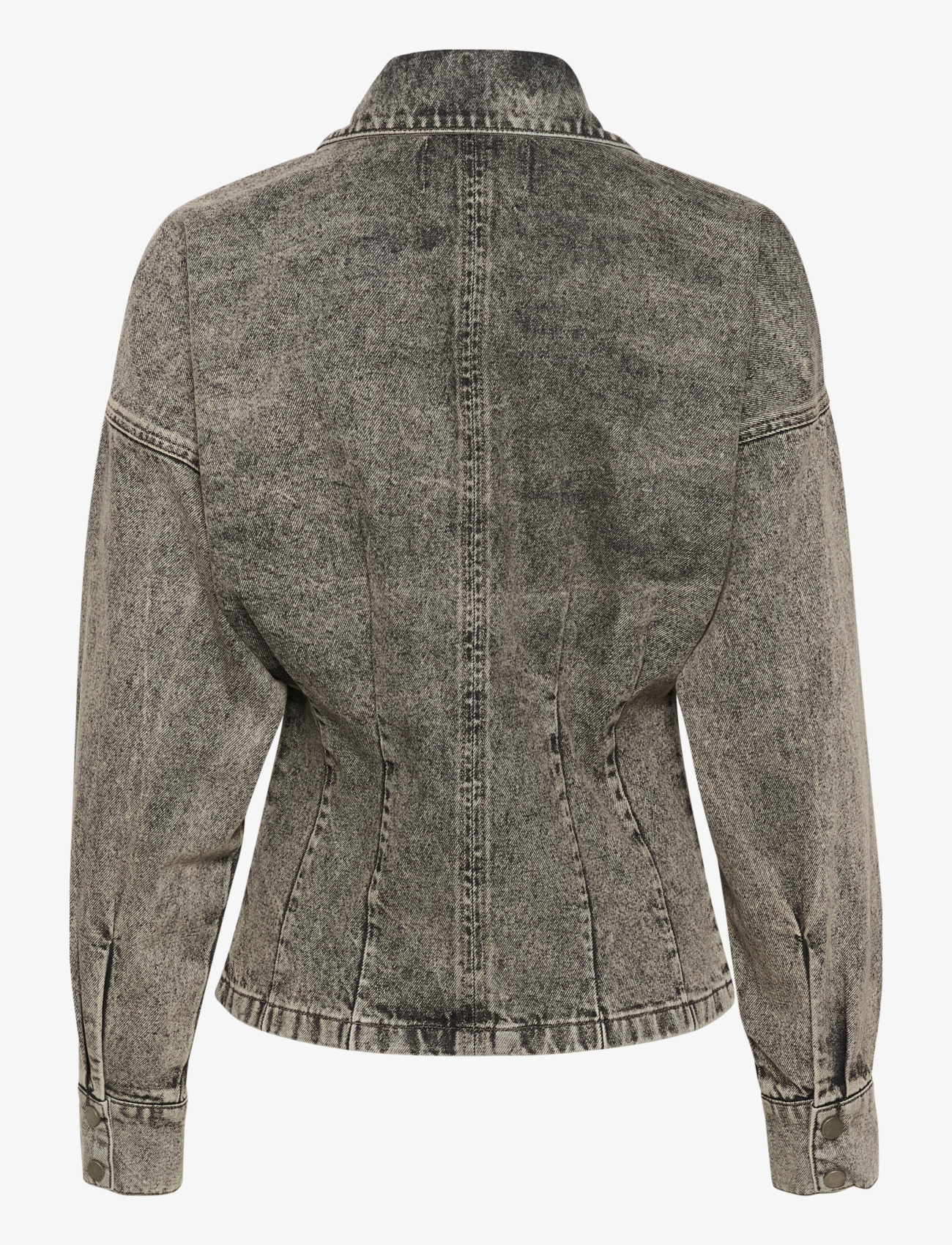 Gestuz - BrendaGZ LS shirt - džinsa krekli - grey brown washed - 2