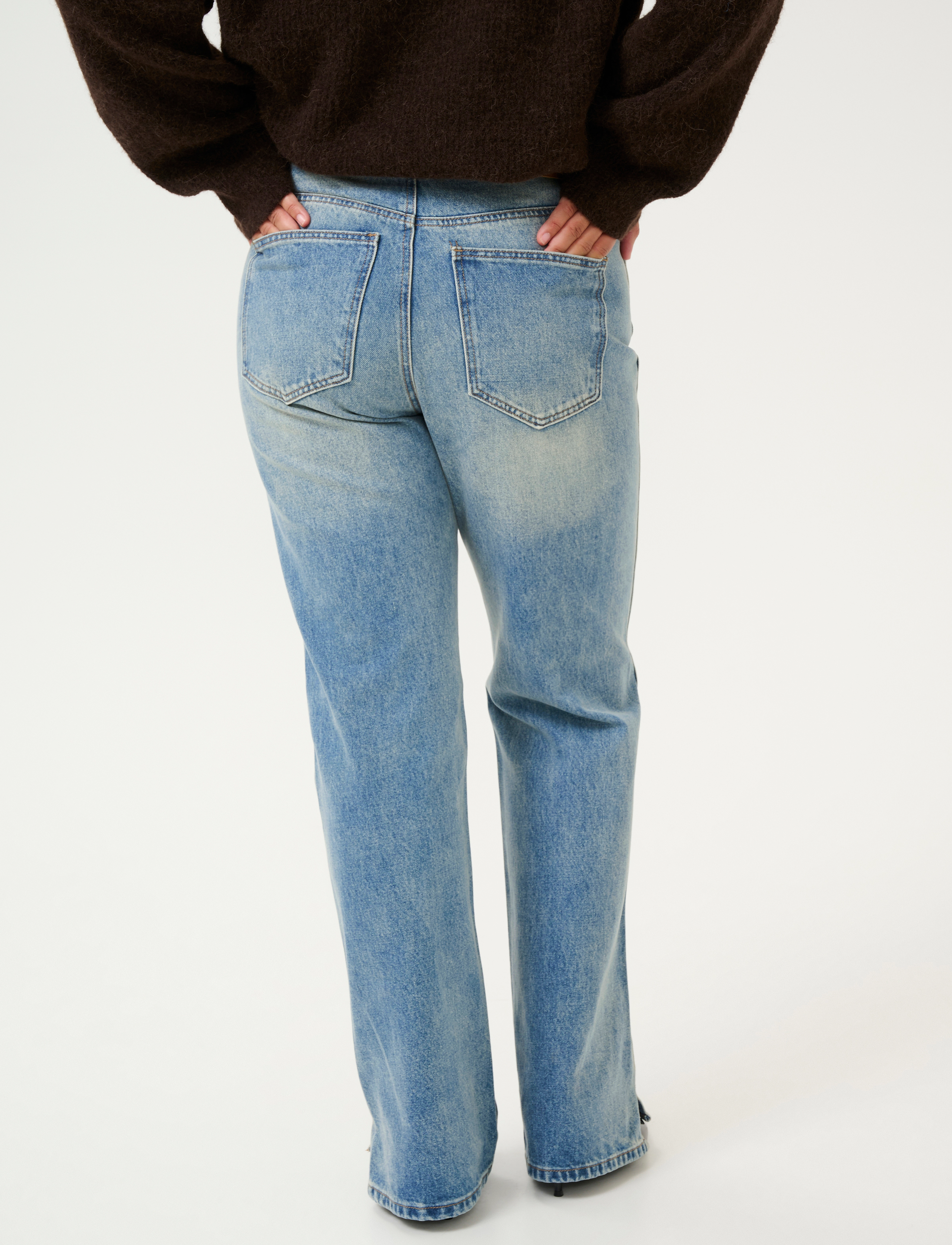 Gestuz - KathaGZ HW straight jeans - straight jeans - mid blue washed - 5