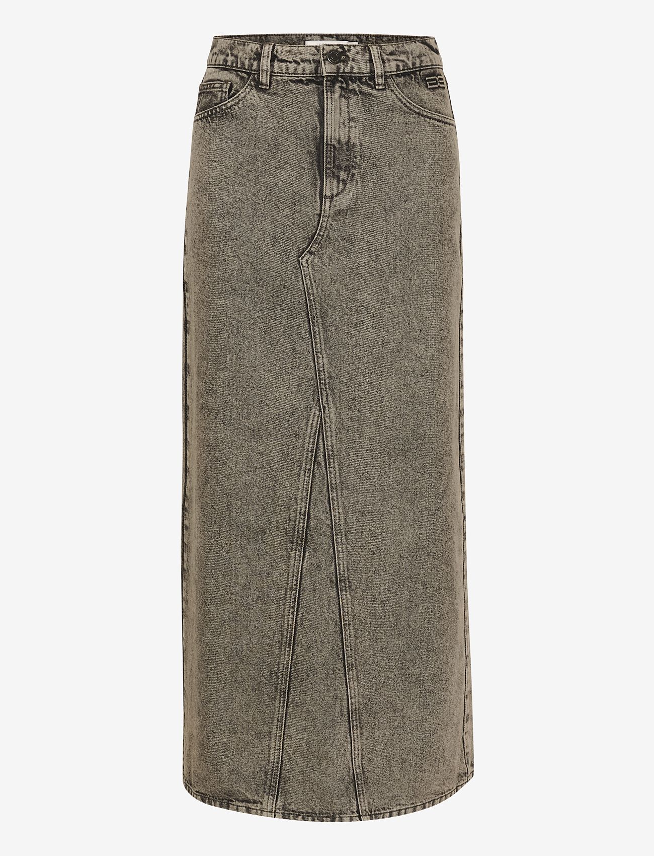 Gestuz - BrendaGZ HW long skirt - teksaseelikud - grey brown washed - 1