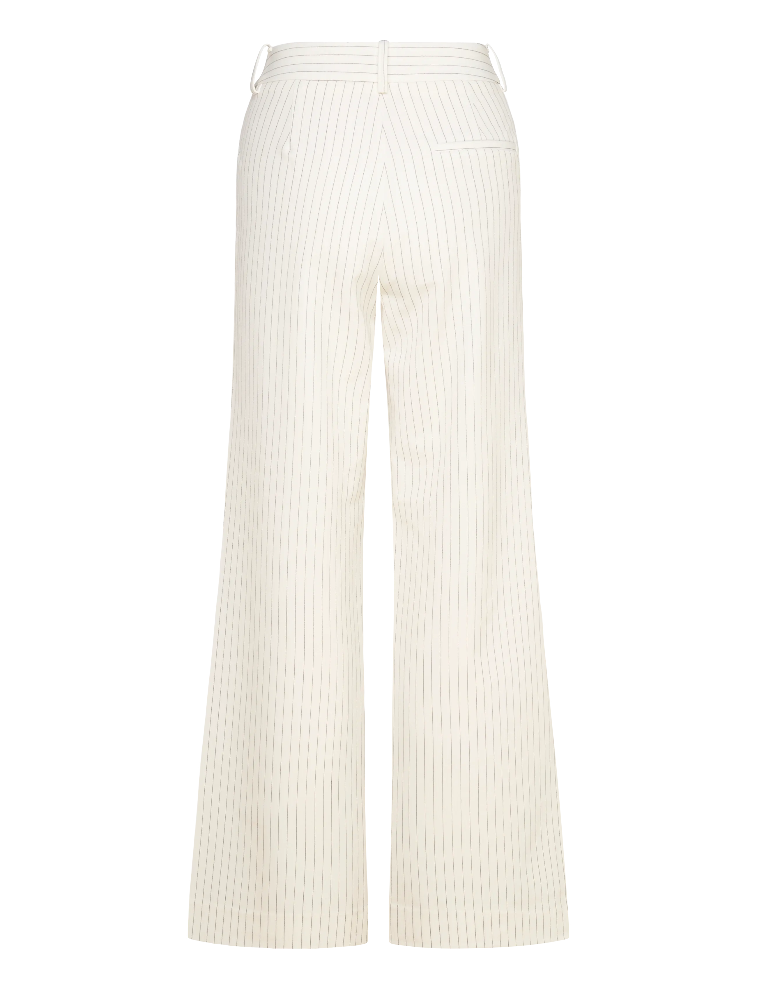 Gestuz - JoelleGZ mel. pinstripe MW pants - habitbukser - egret/grey pinstripe - 1