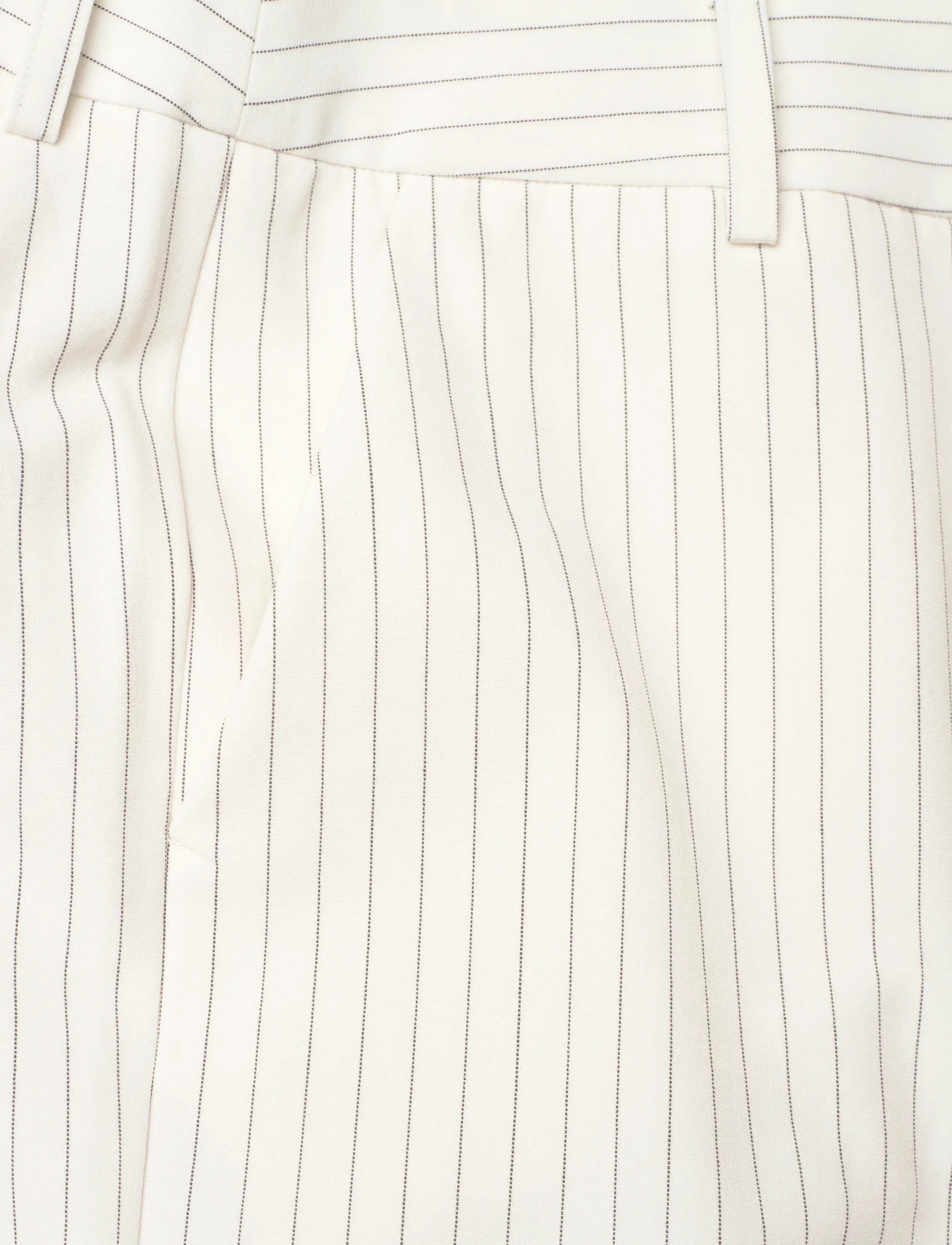 Gestuz - JoelleGZ mel. pinstripe MW pants - habitbukser - egret/grey pinstripe - 2