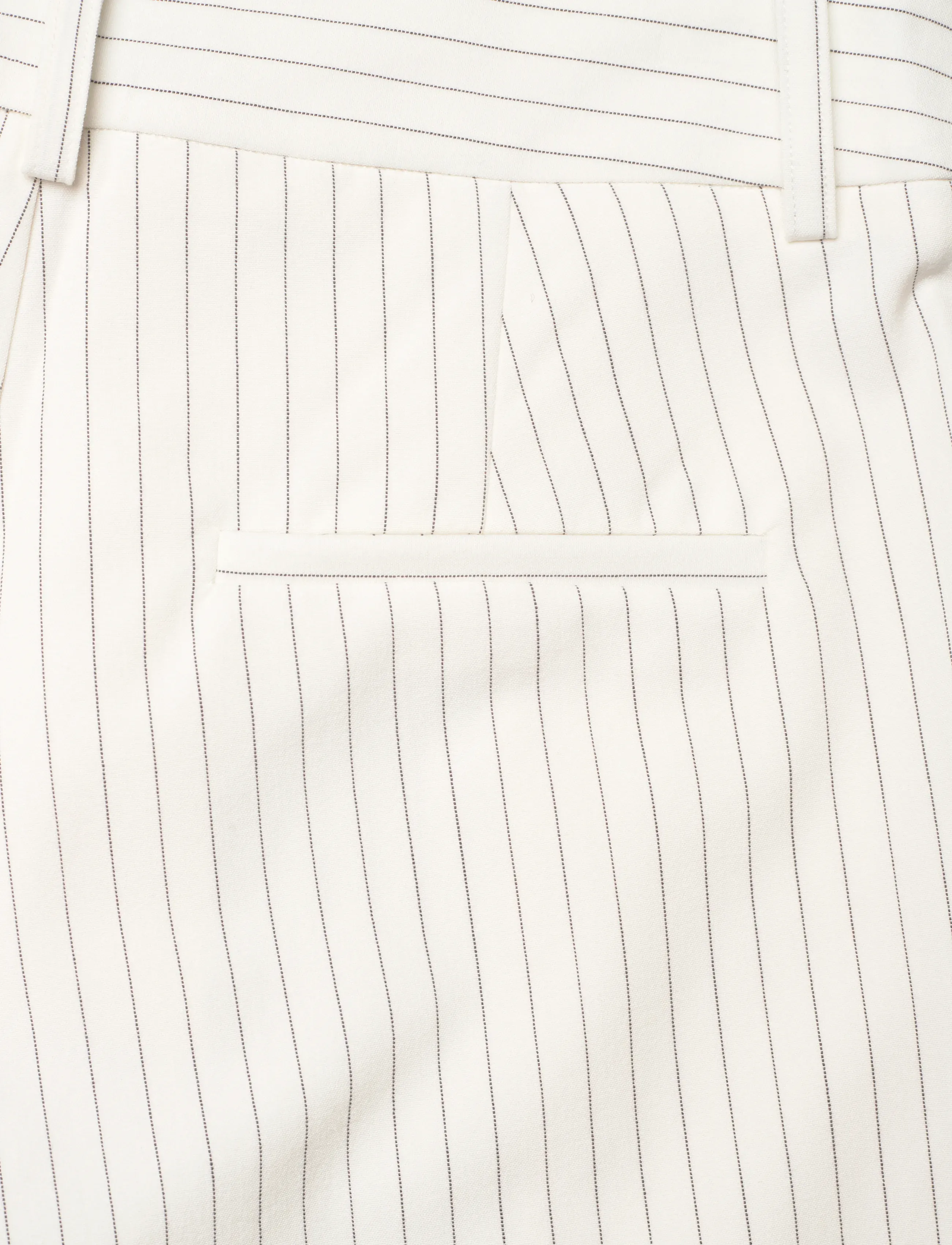 Gestuz - JoelleGZ mel. pinstripe MW pants - habitbukser - egret/grey pinstripe - 4