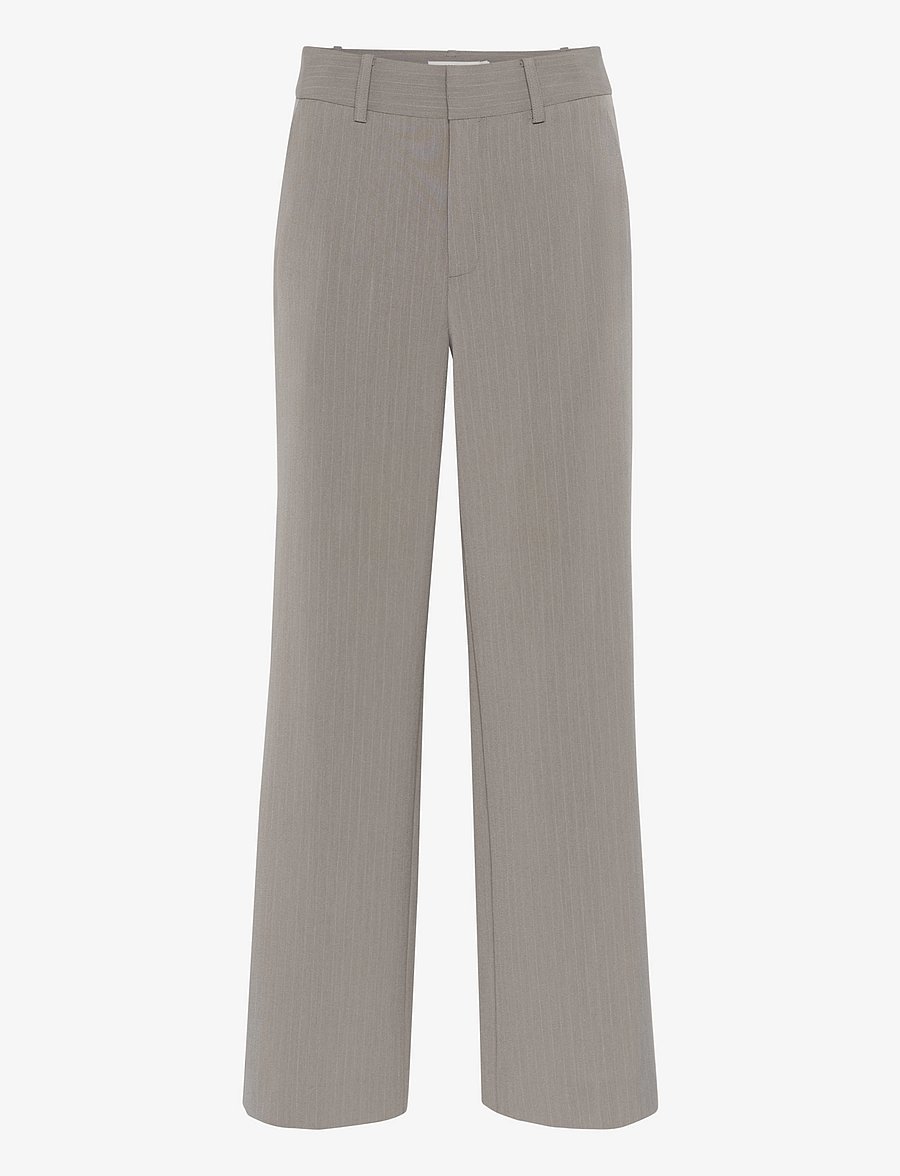 Gestuz - JoelleGZ mel. pinstripe MW pants - pantalons habillés - rock ridge pinstripe - 1