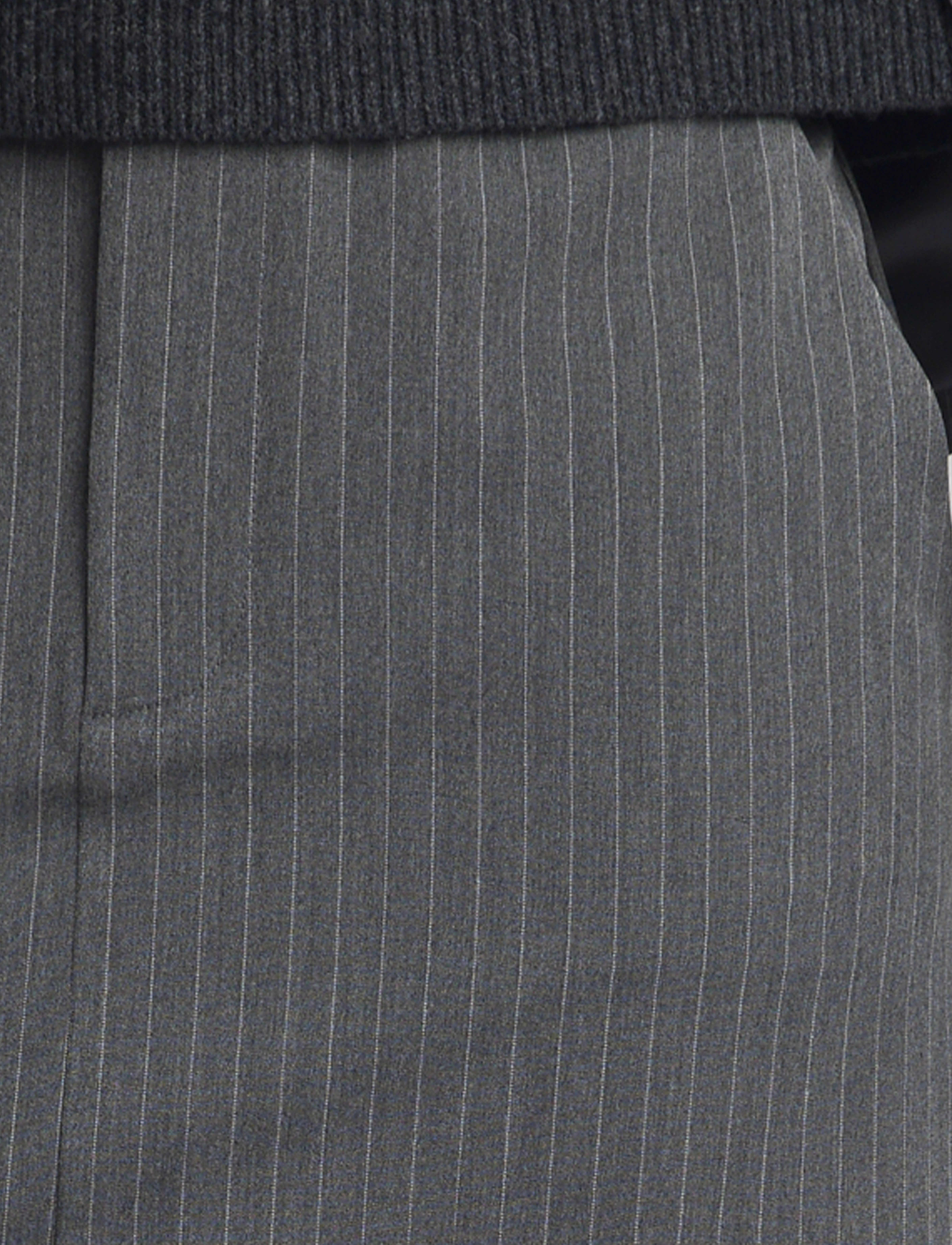 Gestuz - JoelleGZ mel. pinstripe MW skirt - korte nederdele - grey pinstripe - 5