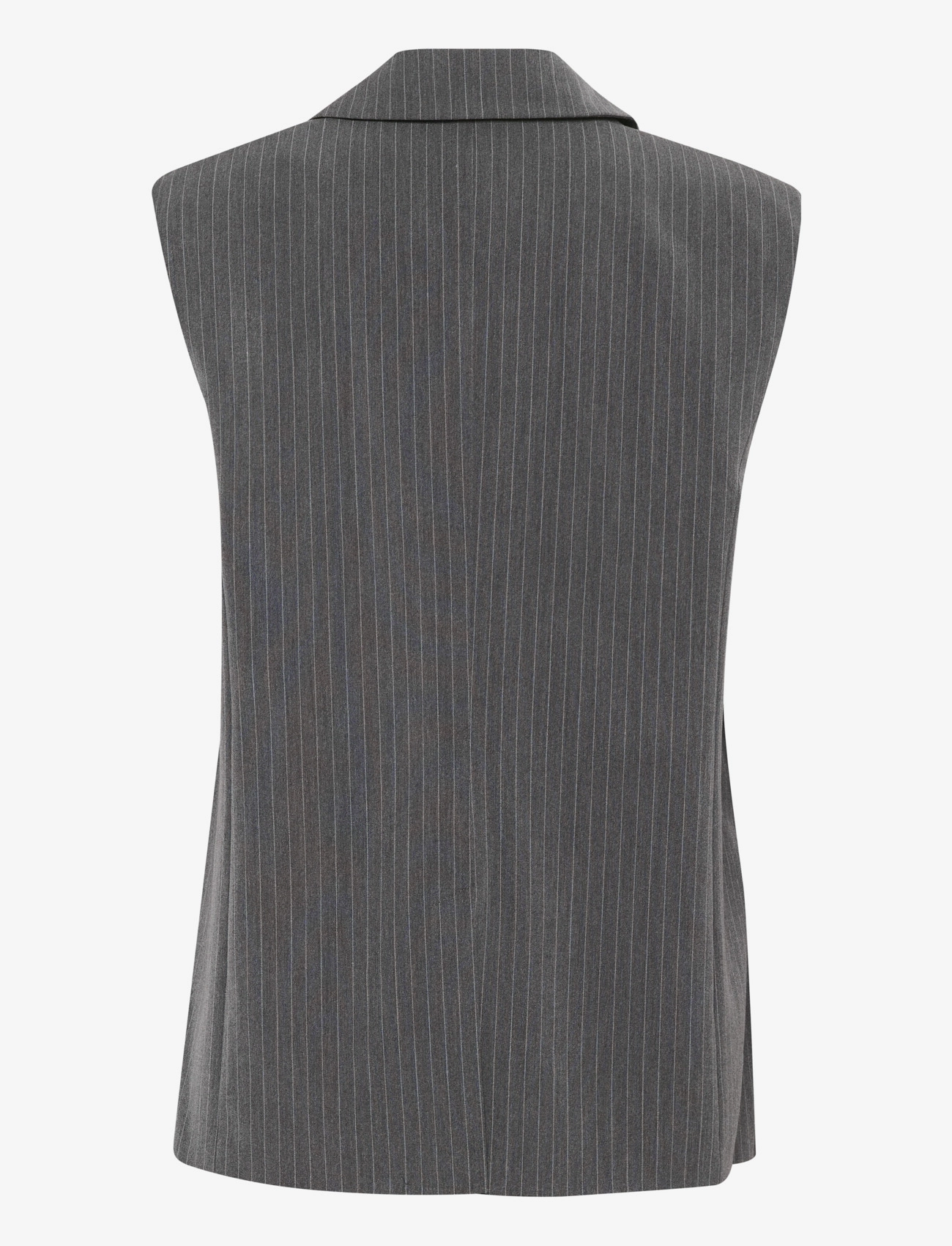 Gestuz - JoelleGZ mel. pinstripe waistcoat - Ärmellose blazer - grey pinstripe - 2