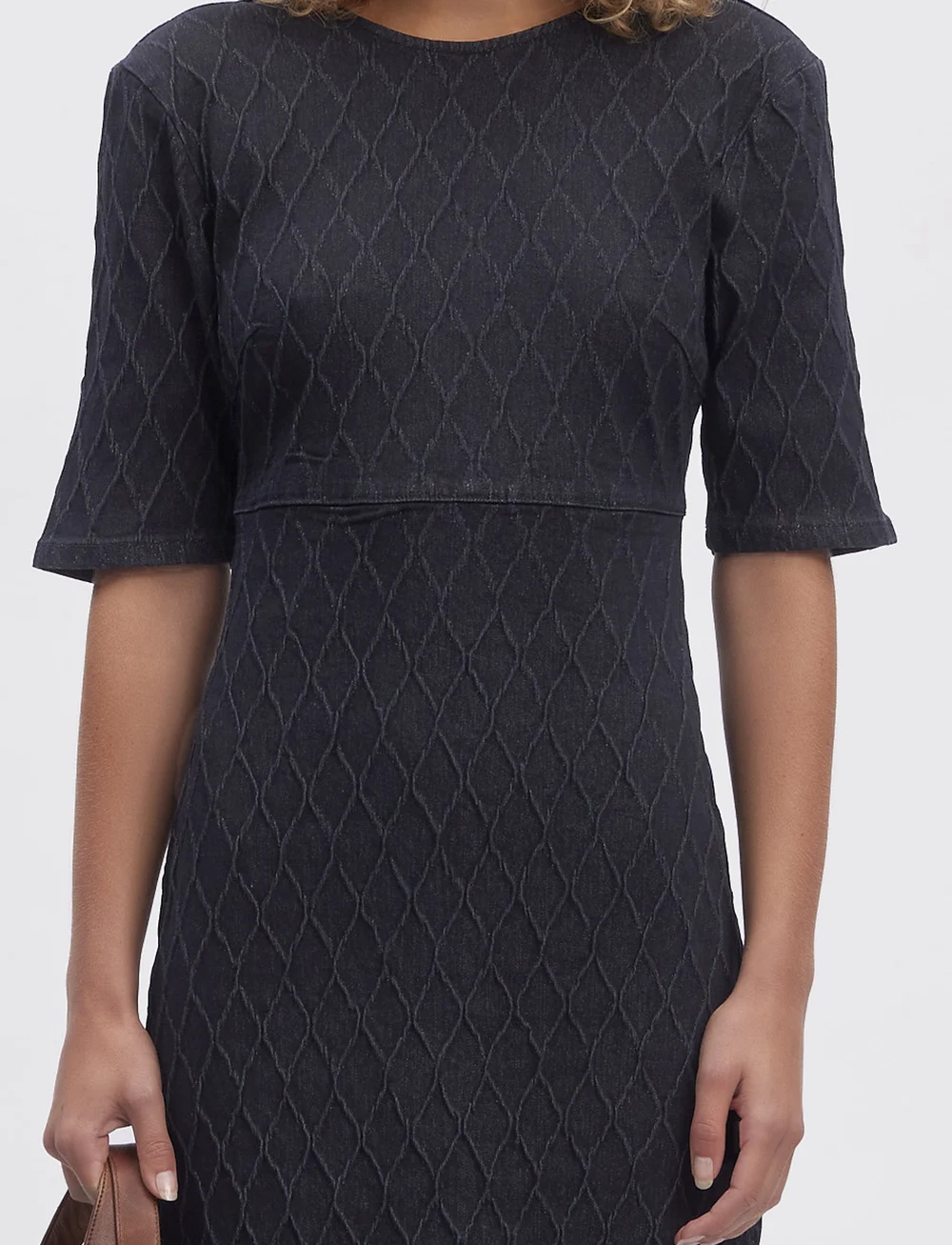 Gestuz - RozerinGZ SS long dress - midikleidid - dark black wash - 5