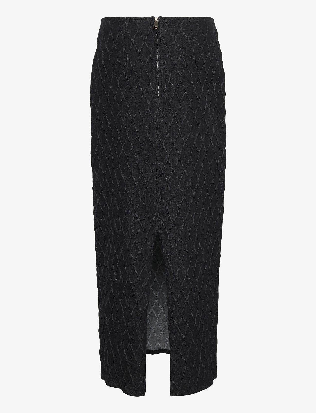 Gestuz - RozerinGZ long skirt - maxi nederdele - dark black wash - 1