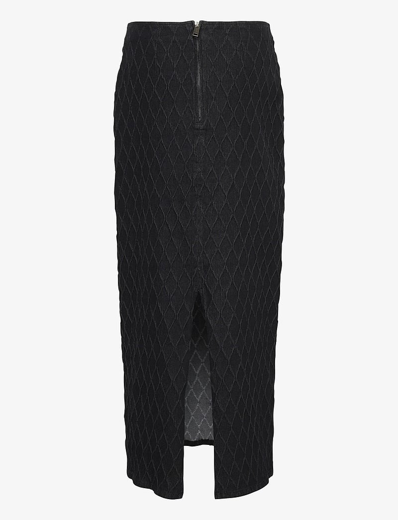 Gestuz - RozerinGZ long skirt - maxi nederdele - dark black wash - 2