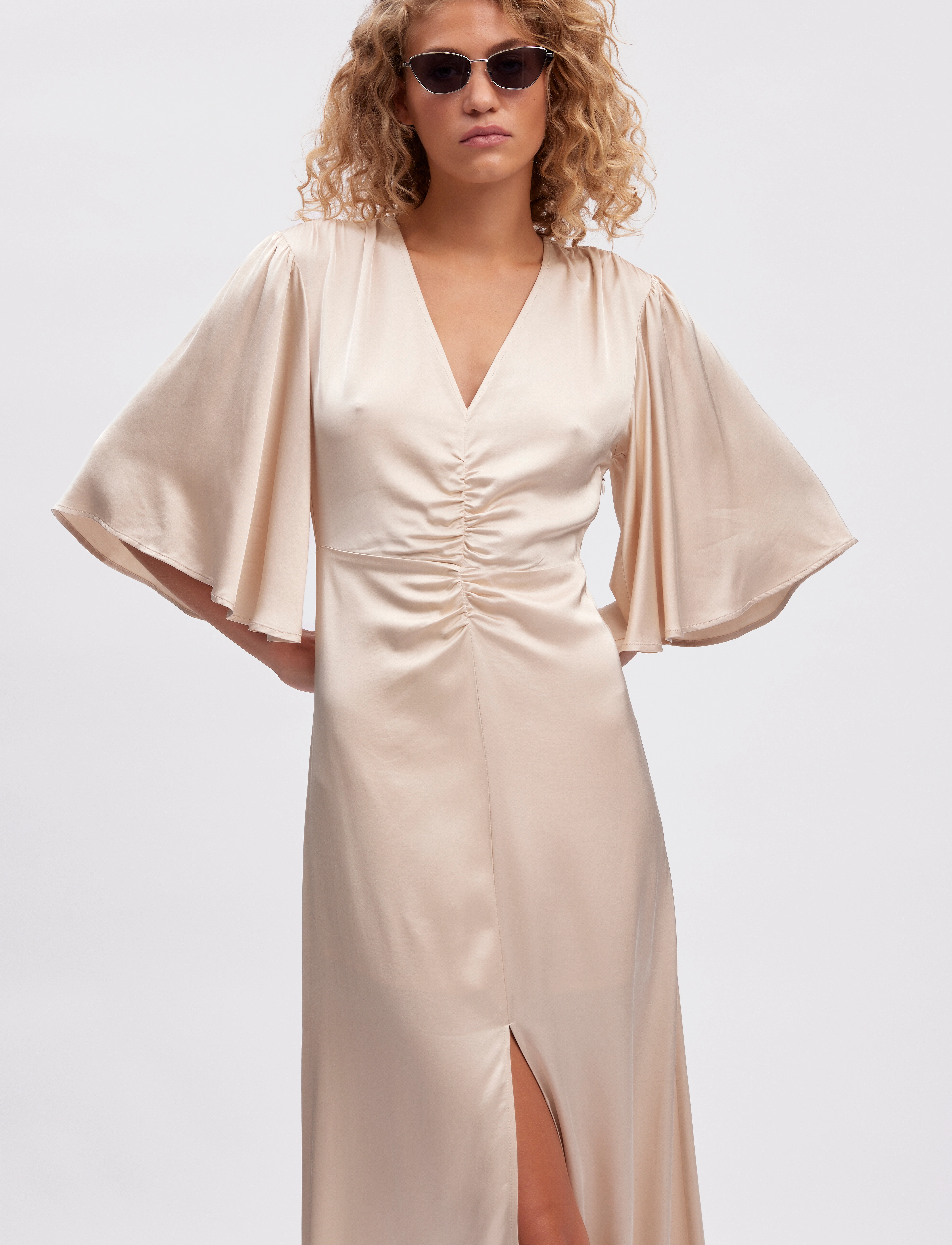 Gestuz SachiGZ dress - Jurken - BIRCH / cream
