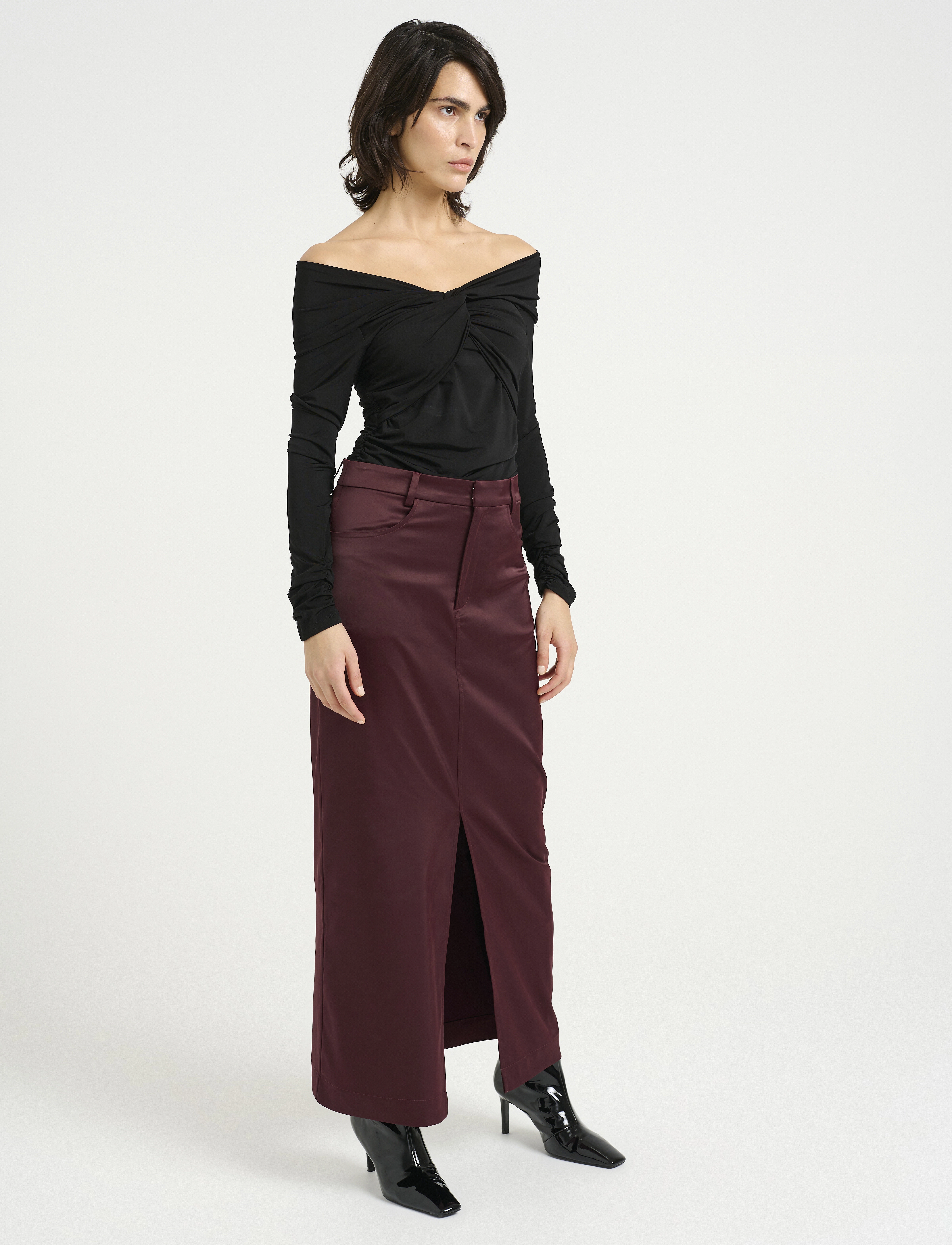 Gestuz - SammyGZ ls top - crop tops - black - 3