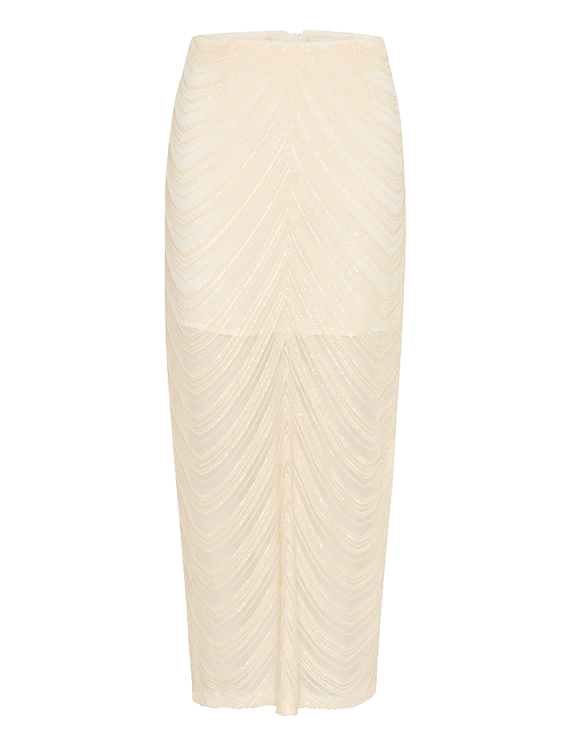 Gestuz - GliraGZ HW long skirt - pailletten-röcke - butter yellow sequins - 1