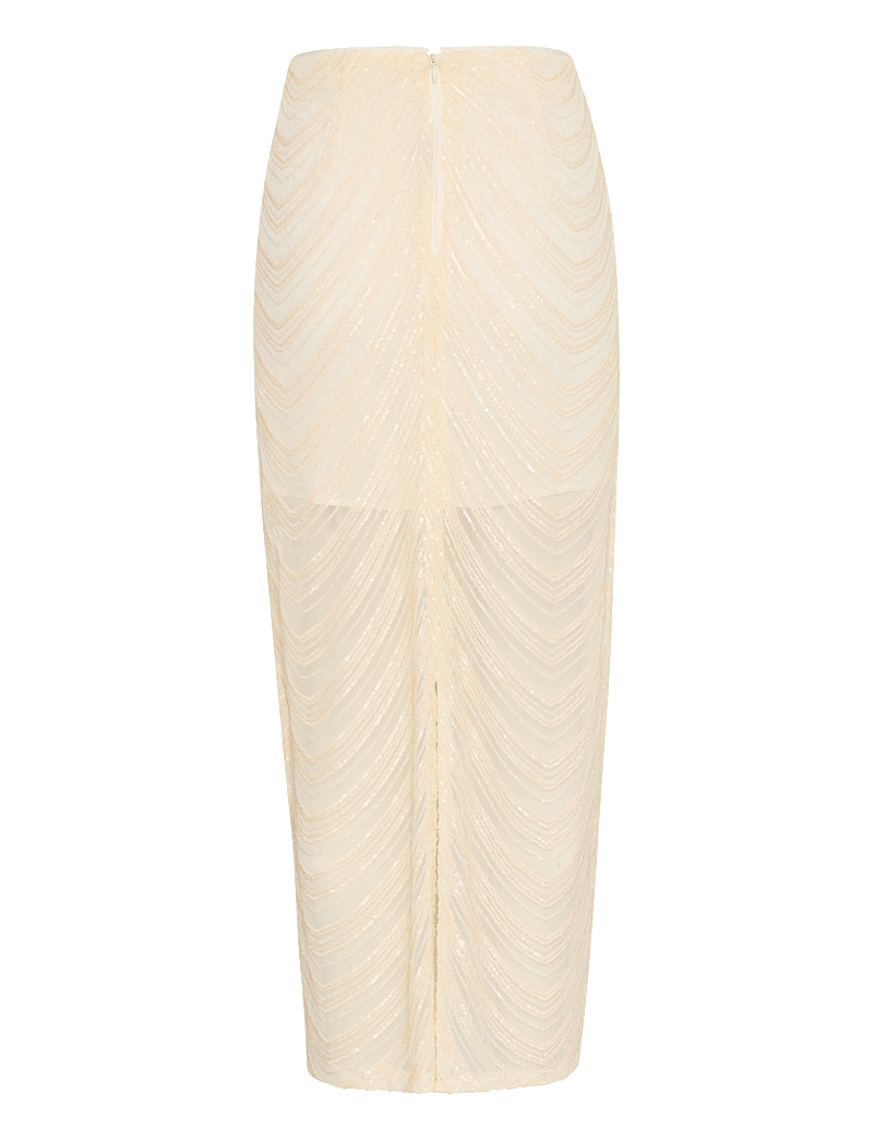 Gestuz - GliraGZ HW long skirt - pailletten-röcke - butter yellow sequins - 2