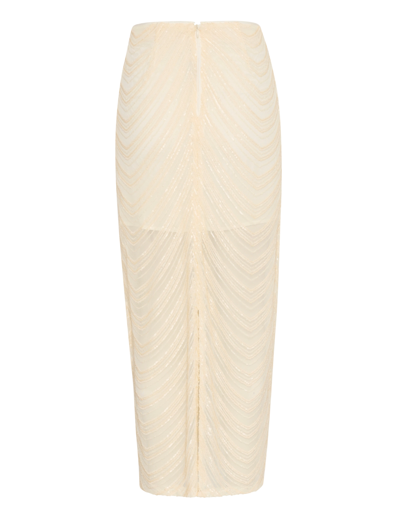 Gestuz - GliraGZ HW long skirt - sijonai su žvyneliais - butter yellow sequins - 2