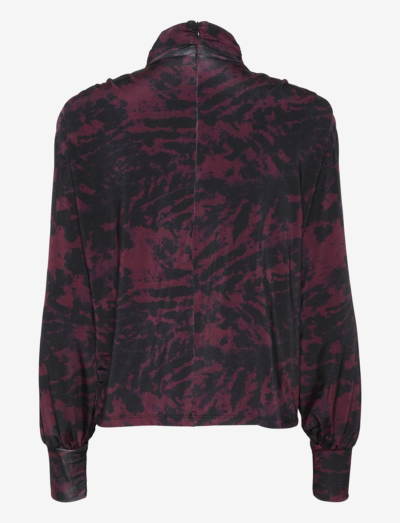 Gestuz - RedeinaGZ P ls blouse - långärmade blusar - red structure - 1