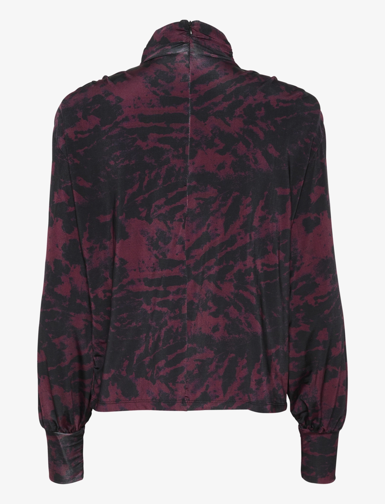 Gestuz - RedeinaGZ P ls blouse - pikkade varrukatega pluusid - red structure - 1