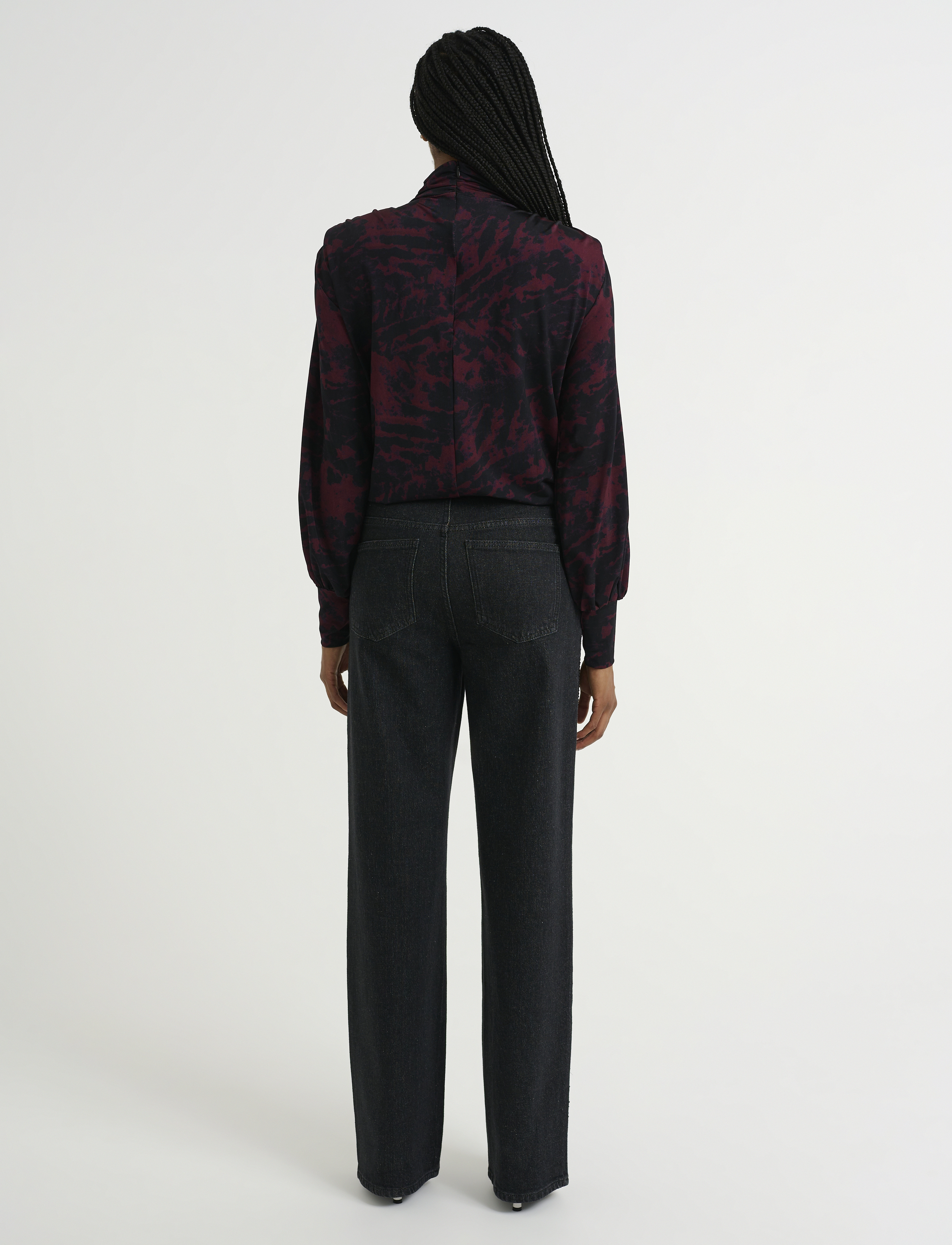 Gestuz - RedeinaGZ P ls blouse - pikkade varrukatega pluusid - red structure - 3