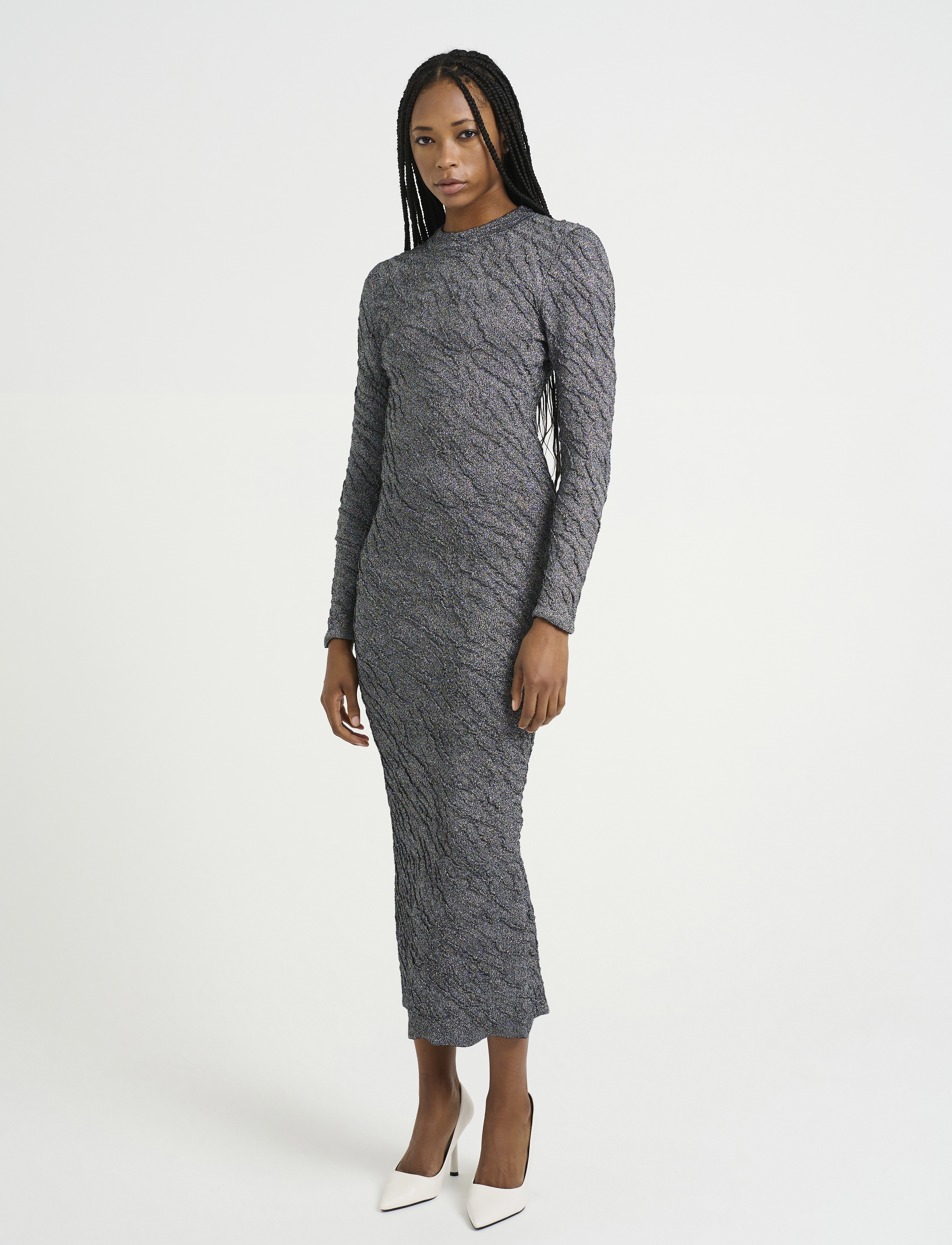 Gestuz - PillaGZ long dress - stramme kjoler - black/silver lurex - 3