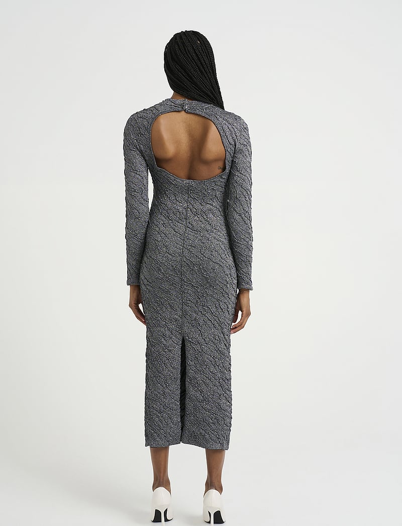 Gestuz - PillaGZ long dress - fodralklänningar - black/silver lurex - 4