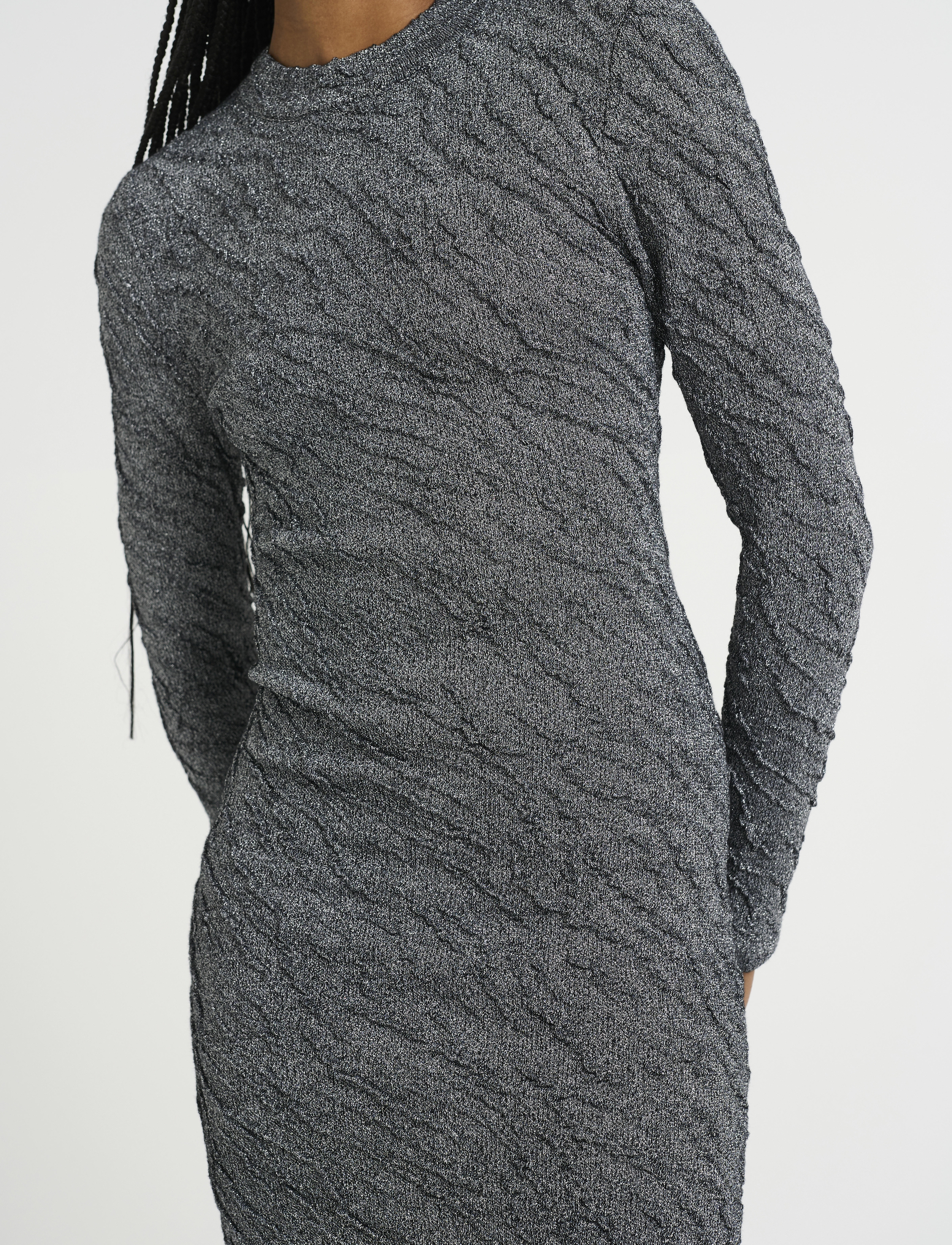 Gestuz - PillaGZ long dress - stramme kjoler - black/silver lurex - 5