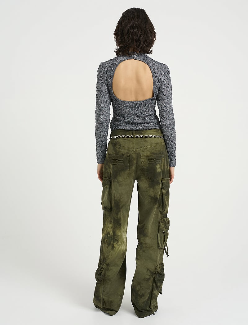 Gestuz - PillaGZ ls blouse - striktrøjer - black/silver lurex - 4