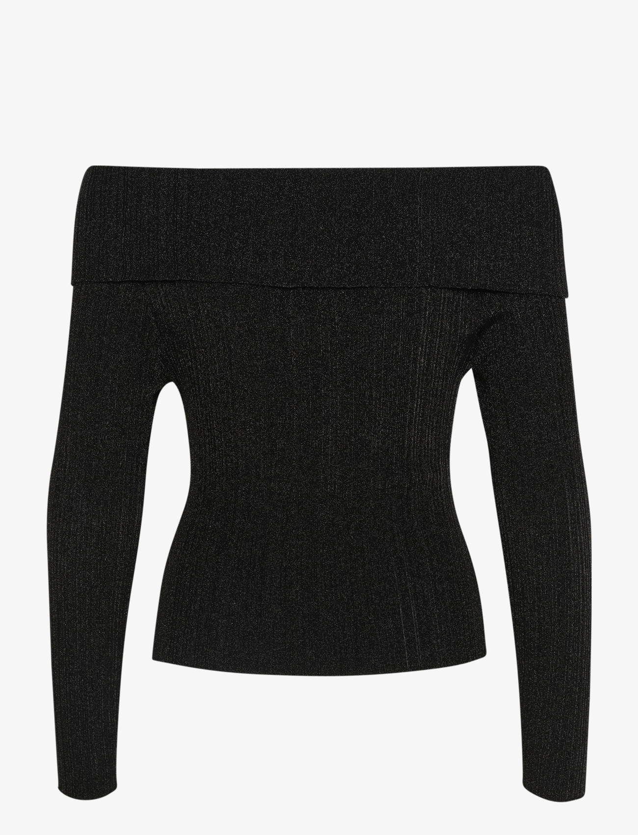 Gestuz - SilviGZ rib ls off shoulder - swetry - black - 2