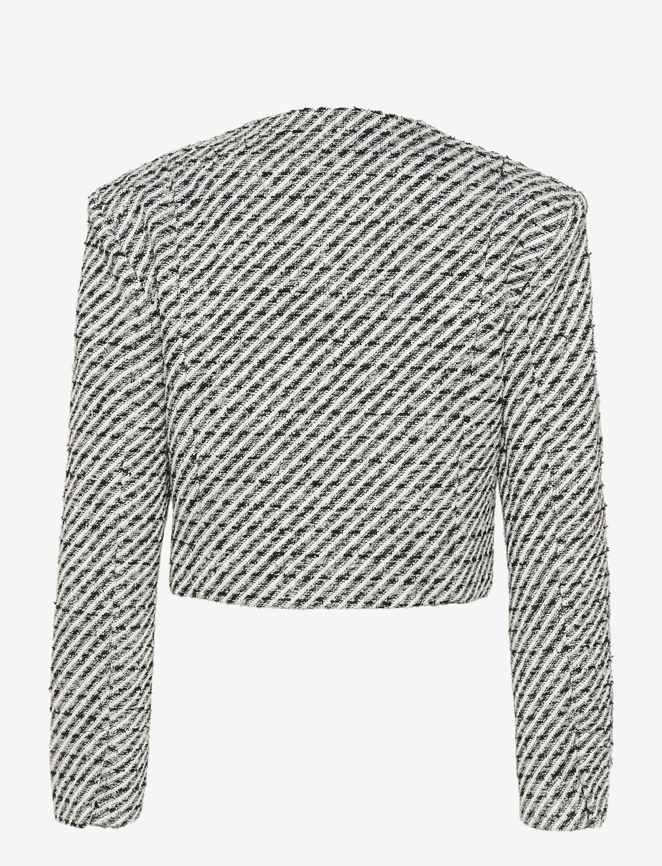 Gestuz - AmilinaGZ jacket - blacknwhite lurex twill - 1
