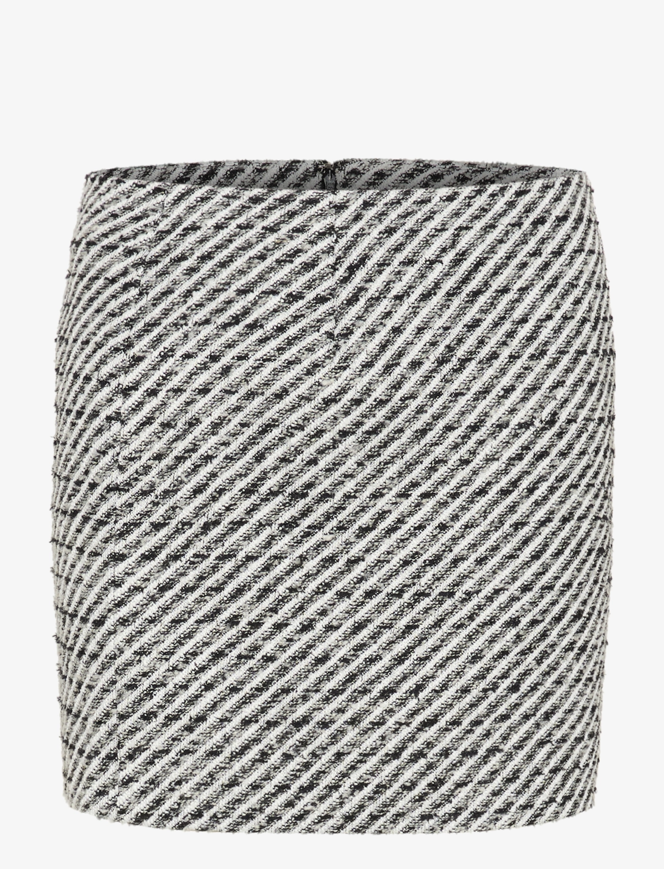Gestuz AmilinaGZ MW skirt - Nederdele - BLACKNWHITE LUREX TWILL / black