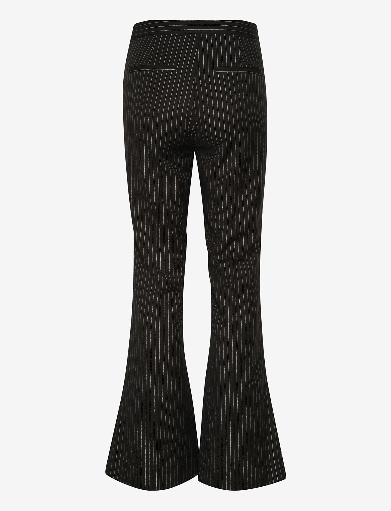 Gestuz - CaylinaGZ HW pants - alt laiad püksid - blackpinstripe lurex - 2