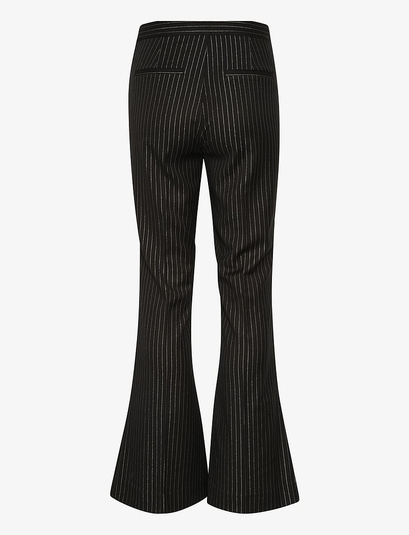 Gestuz - CaylinaGZ HW pants - alt laiad püksid - blackpinstripe lurex - 2