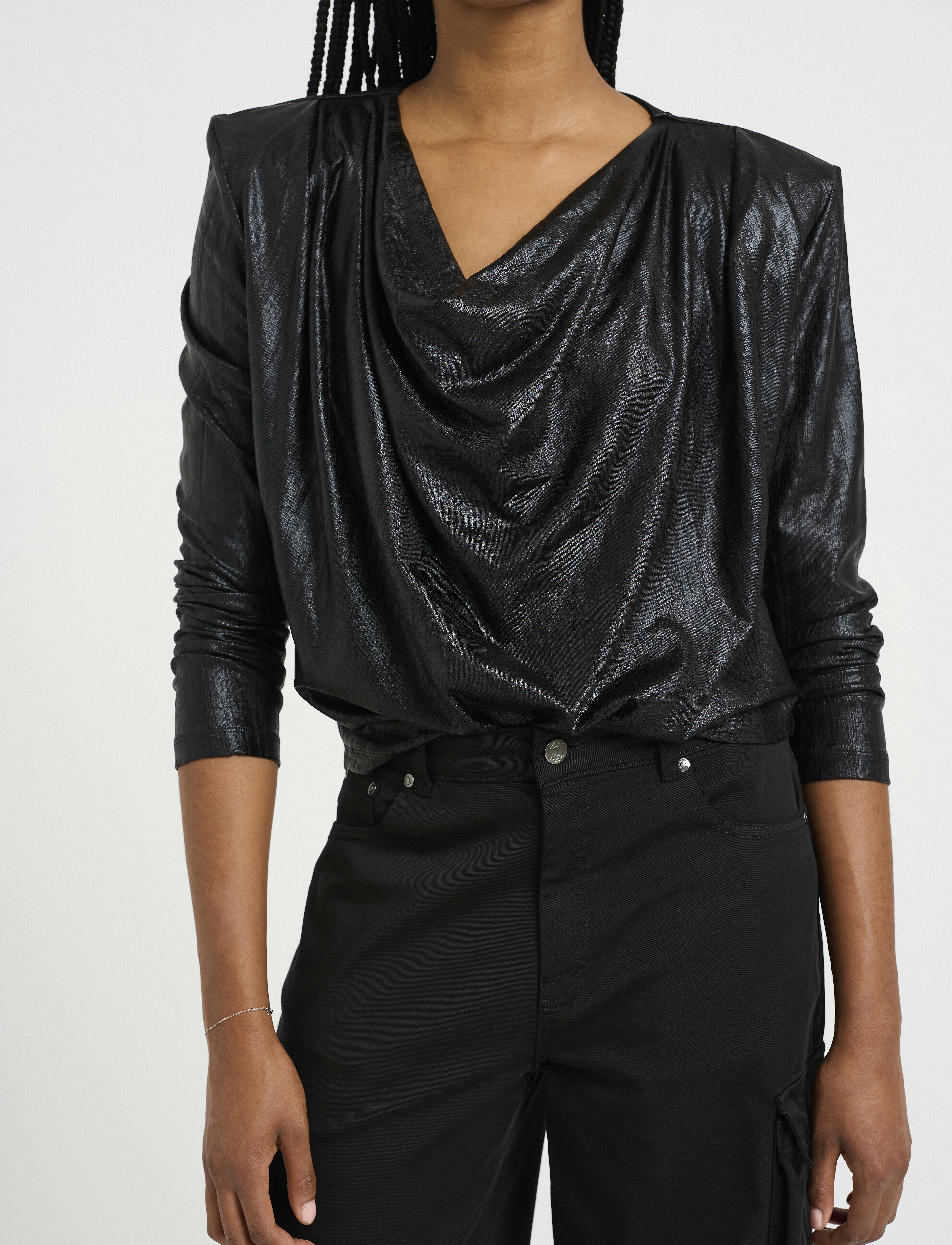 Gestuz - MadlinGZ ls blouse - langærmede bluser - black - 5