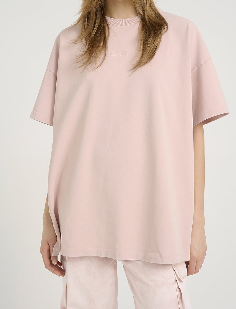 Gestuz - MilloGZ oversize tee - t-shirts - light pink washed - 4