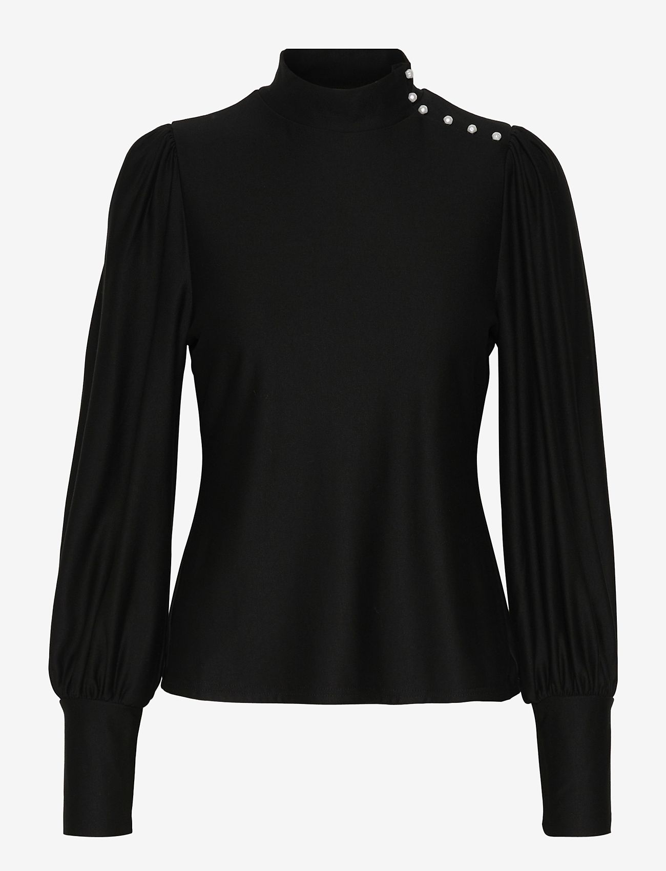 Gestuz - RifaGZ button blouse - pikkade varrukatega pluusid - black - 1