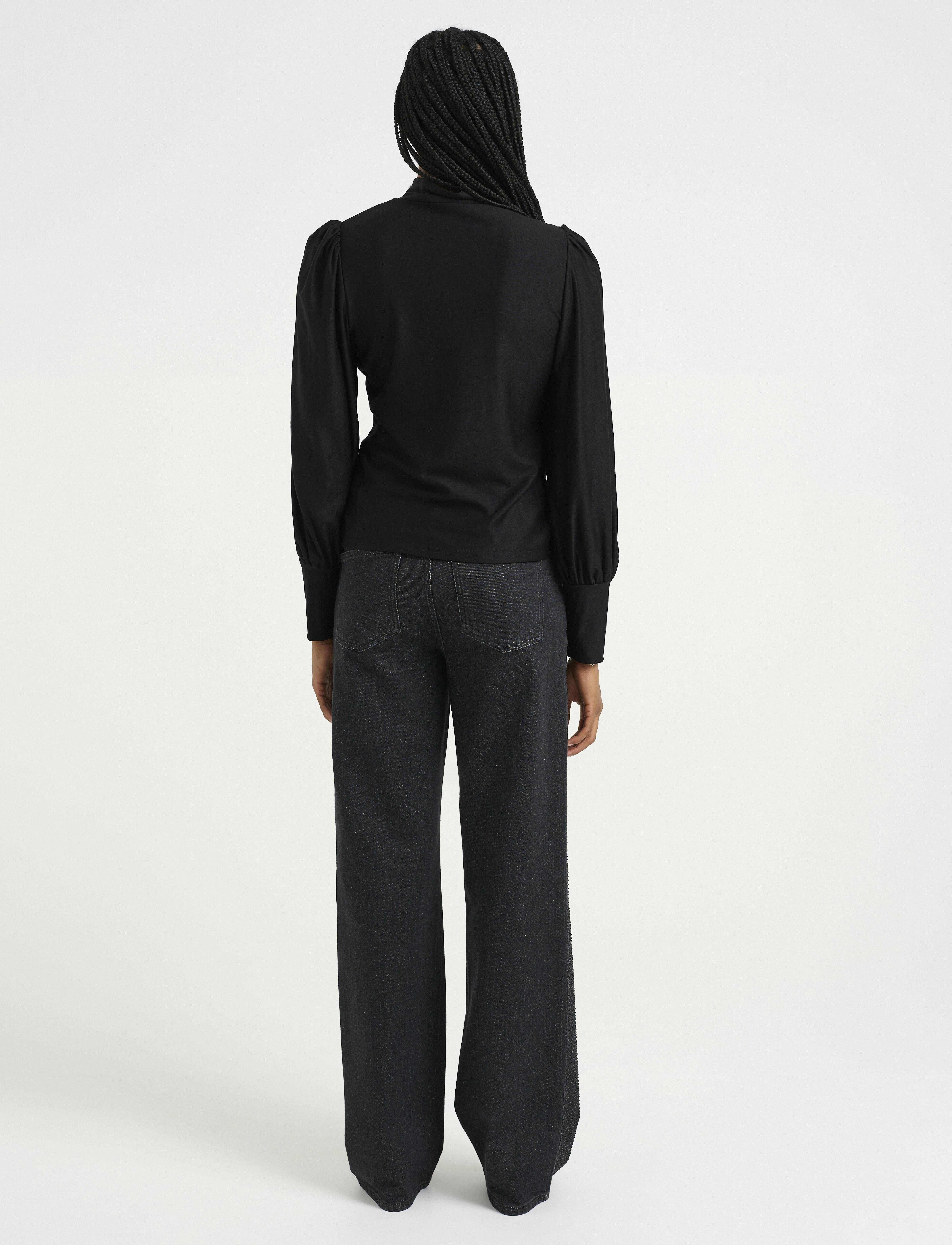 Gestuz - RifaGZ button blouse - pitkähihaiset puserot - black - 4