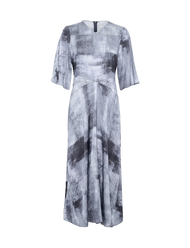 Gestuz - AreenGZ P dress - midi kjoler - blue denim - 1