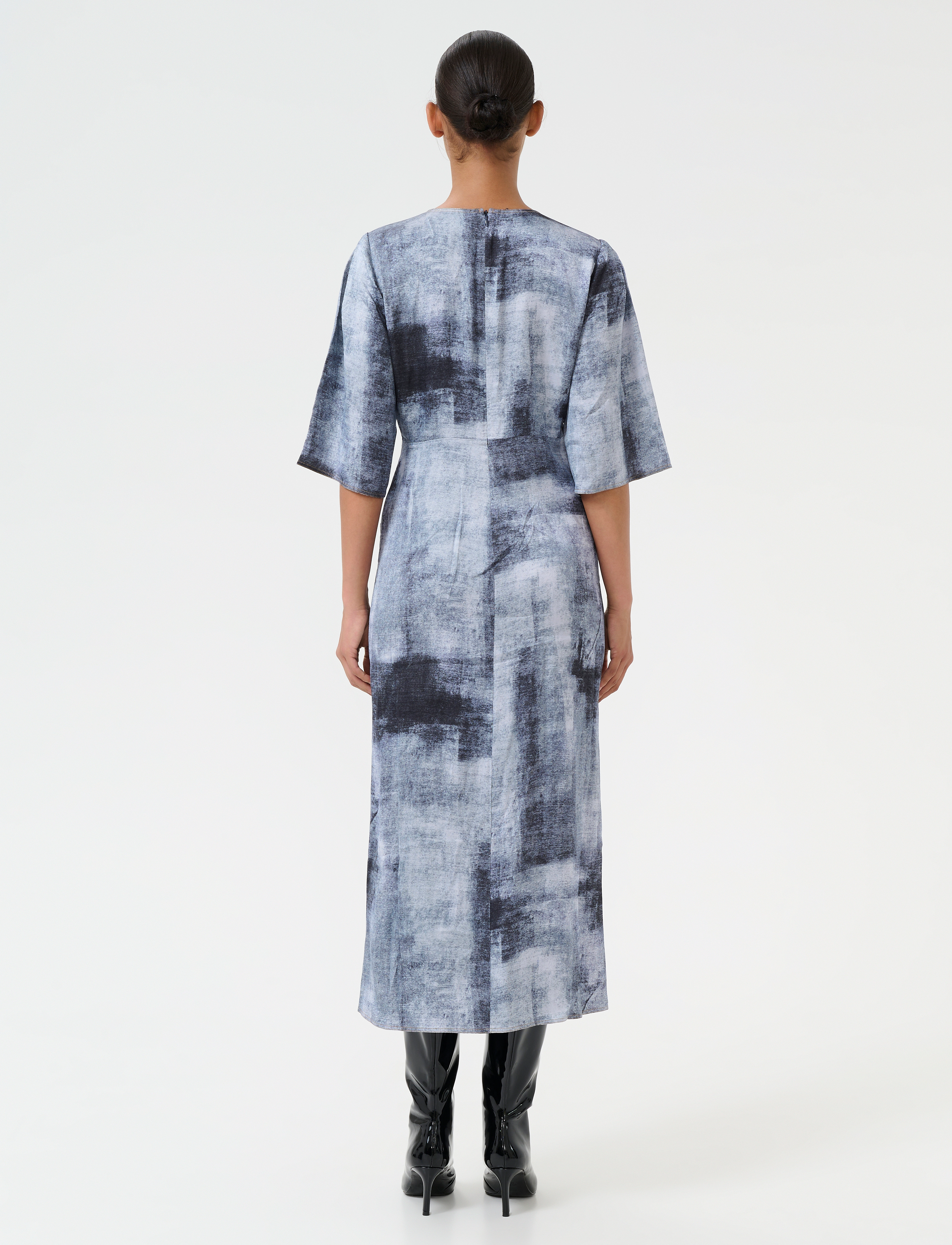 Gestuz - AreenGZ P dress - midi kjólar - blue denim - 4