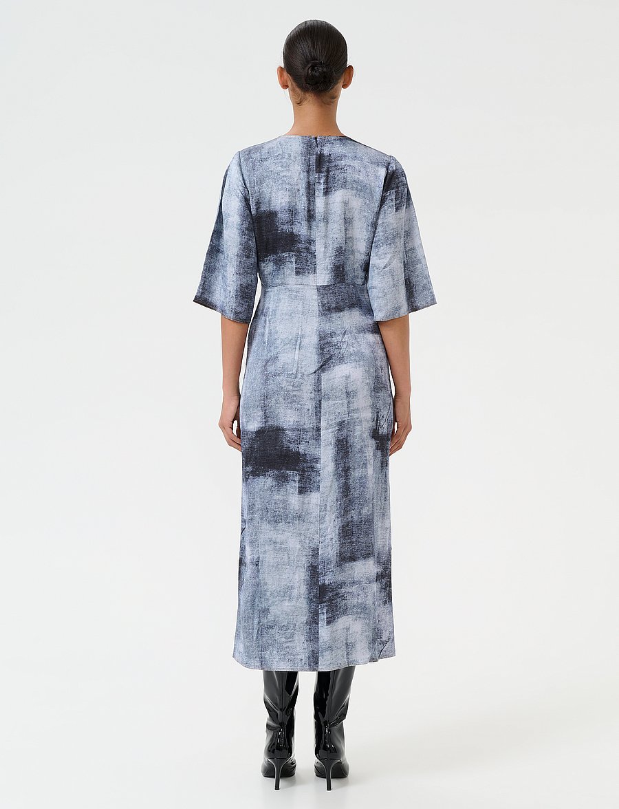 Gestuz - AreenGZ P dress - midi kjólar - blue denim - 4
