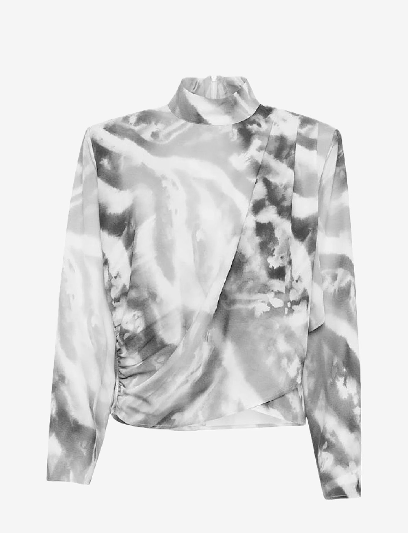 Gestuz - AronaGZ P blouse - pikkade varrukatega pluusid - blacknwhite animal - 0