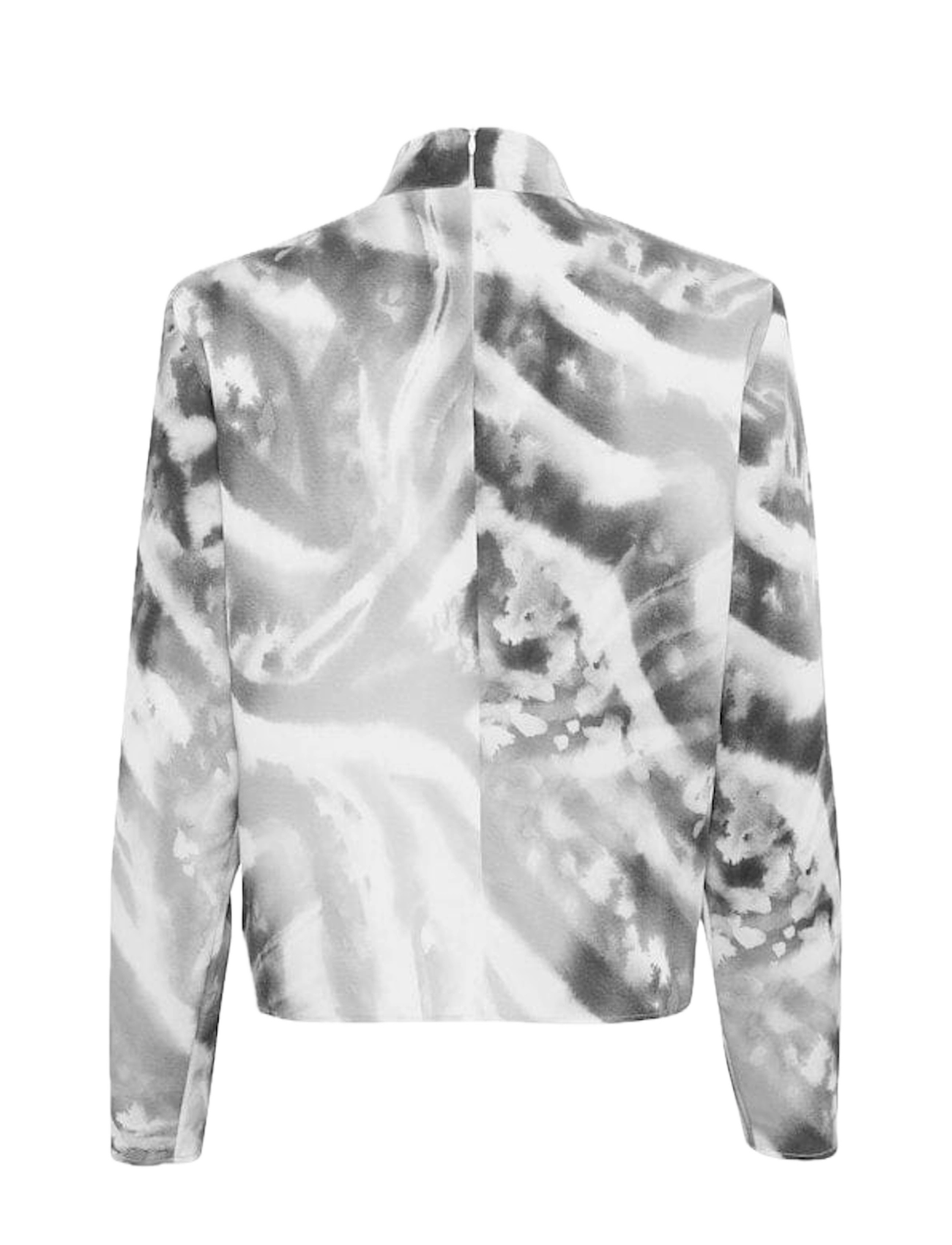 Gestuz - AronaGZ P blouse - long-sleeved blouses - blacknwhite animal - 2