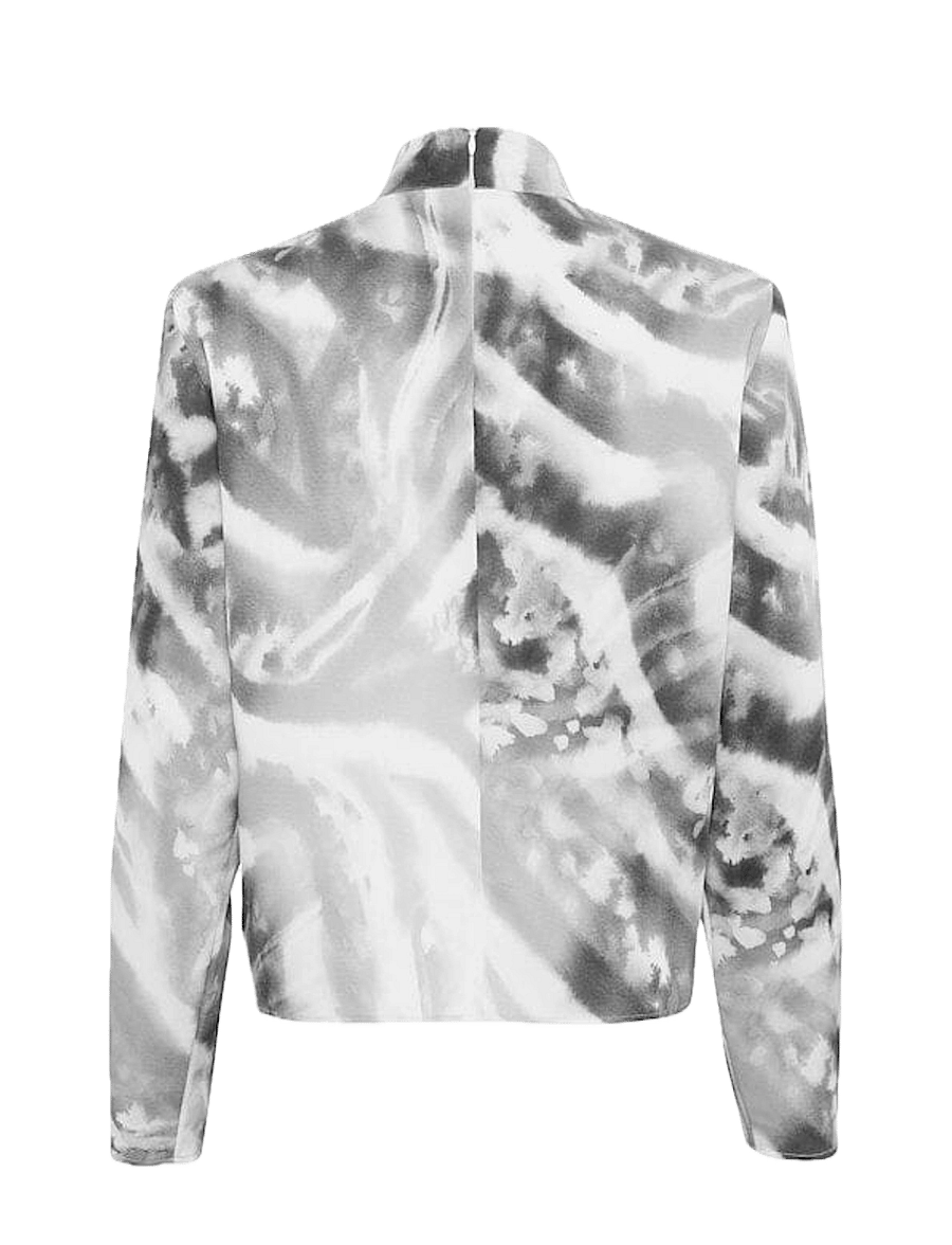 Gestuz - AronaGZ P blouse - blouses à manches longues - blacknwhite animal - 2