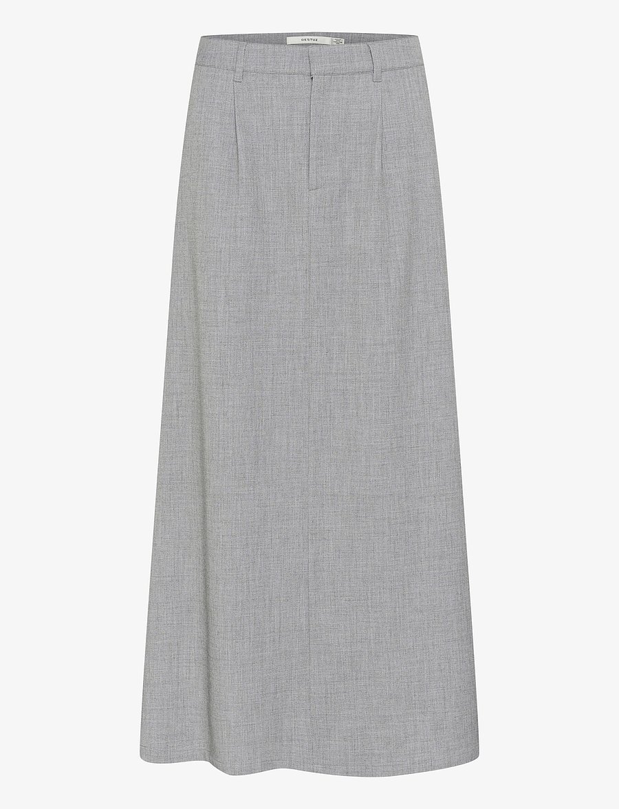 Gestuz - CallaGZ HW skirt - jupes midi - grey melange - 1