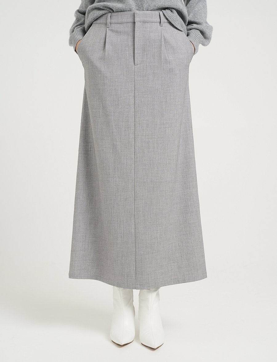 Gestuz - CallaGZ HW skirt - jupes midi - grey melange - 0