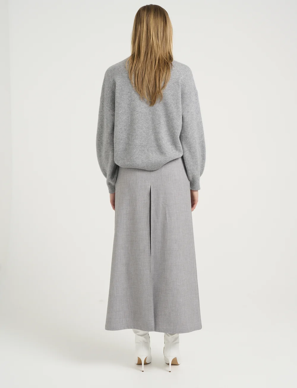 Gestuz - CallaGZ HW skirt - midi nederdele - grey melange - 4