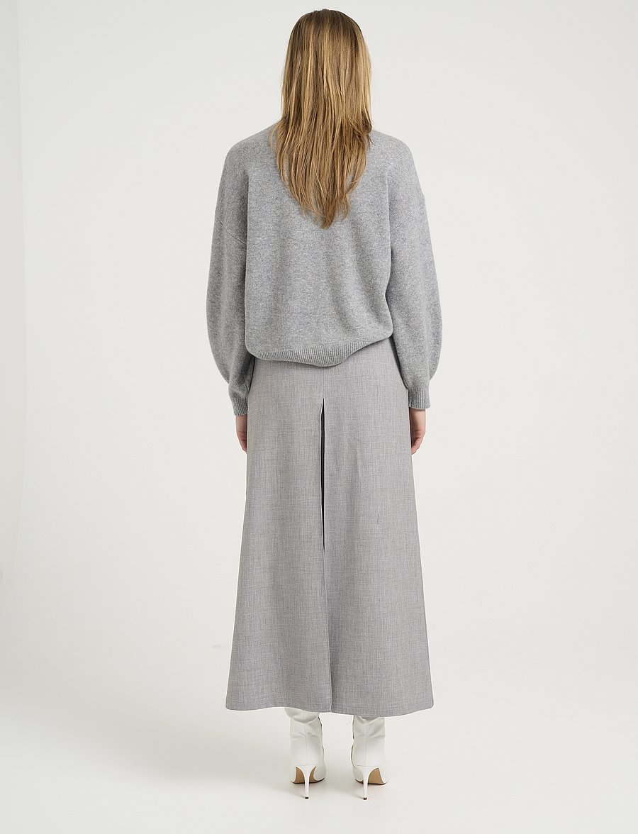 Gestuz - CallaGZ HW skirt - jupes midi - grey melange - 4